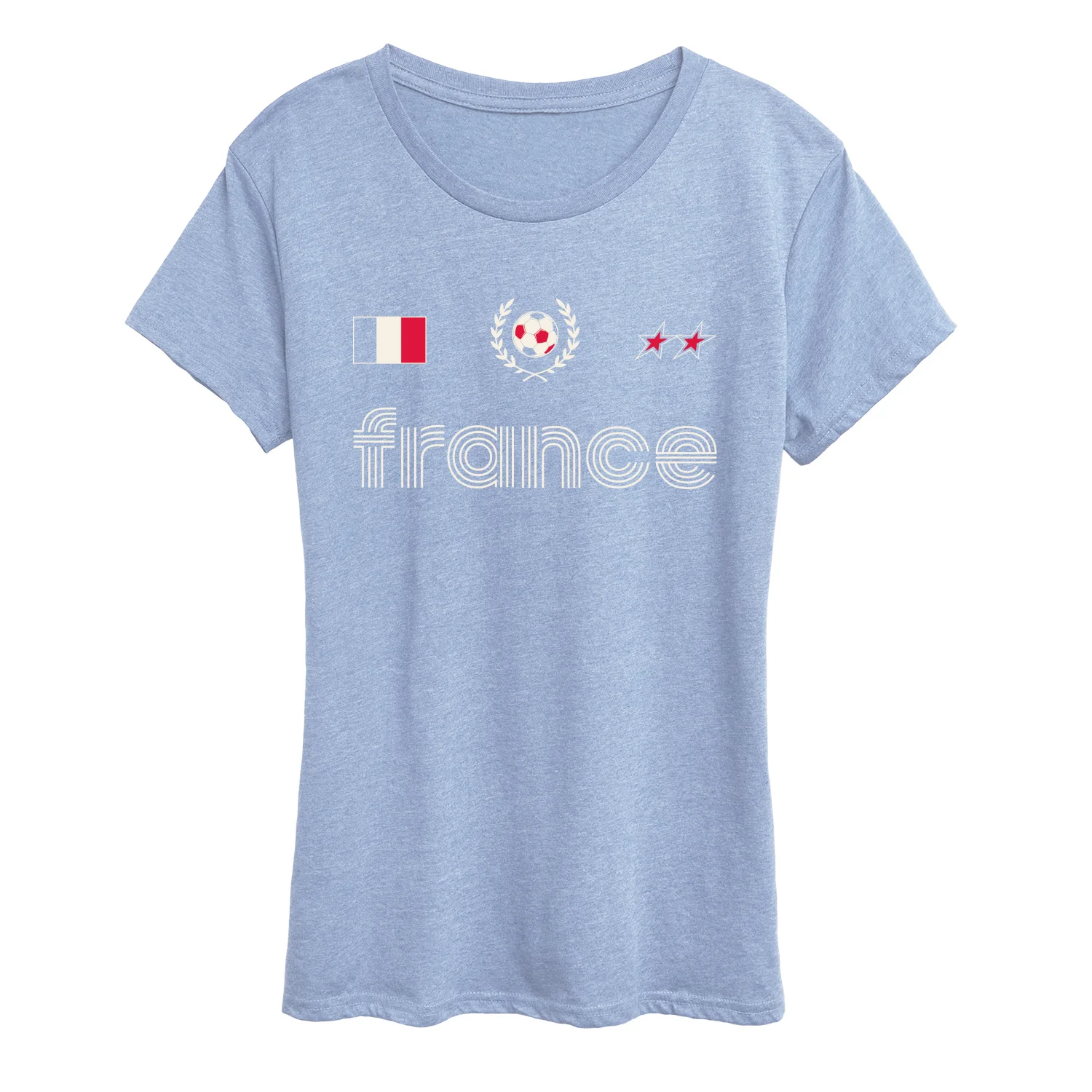 Instant Message - France Soccer Jersey - Women's Short Sleeve Graphic T-Shirt - Image 2