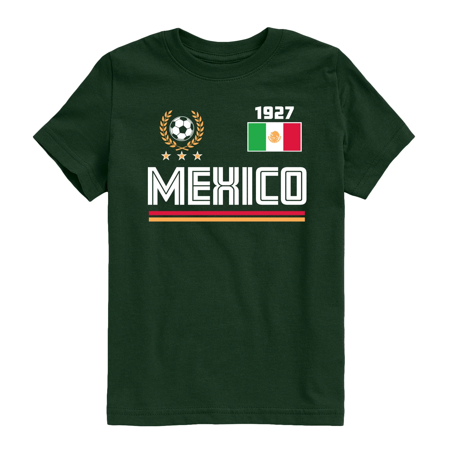 Instant Message - Mexico Soccer Jersey - Youth Boys Short Sleeve Graphic T-Shirt