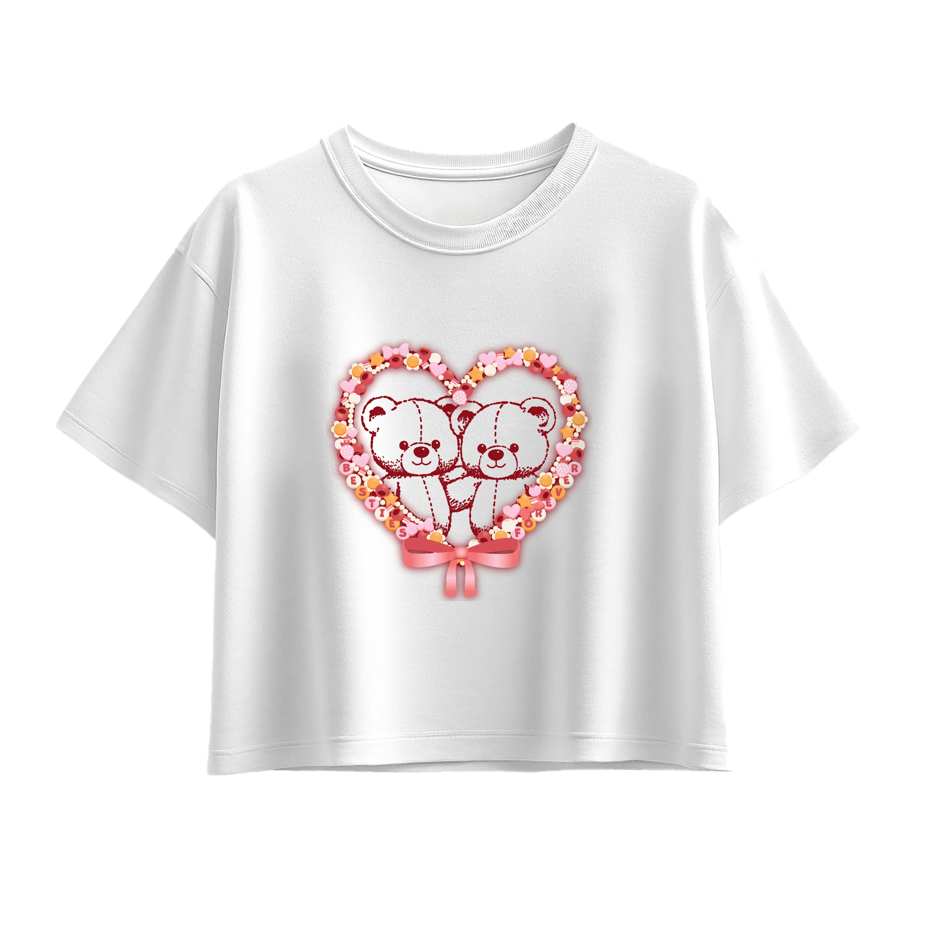 Instant Message - Bear Besties - Youth Girls Boxy T-Shirt