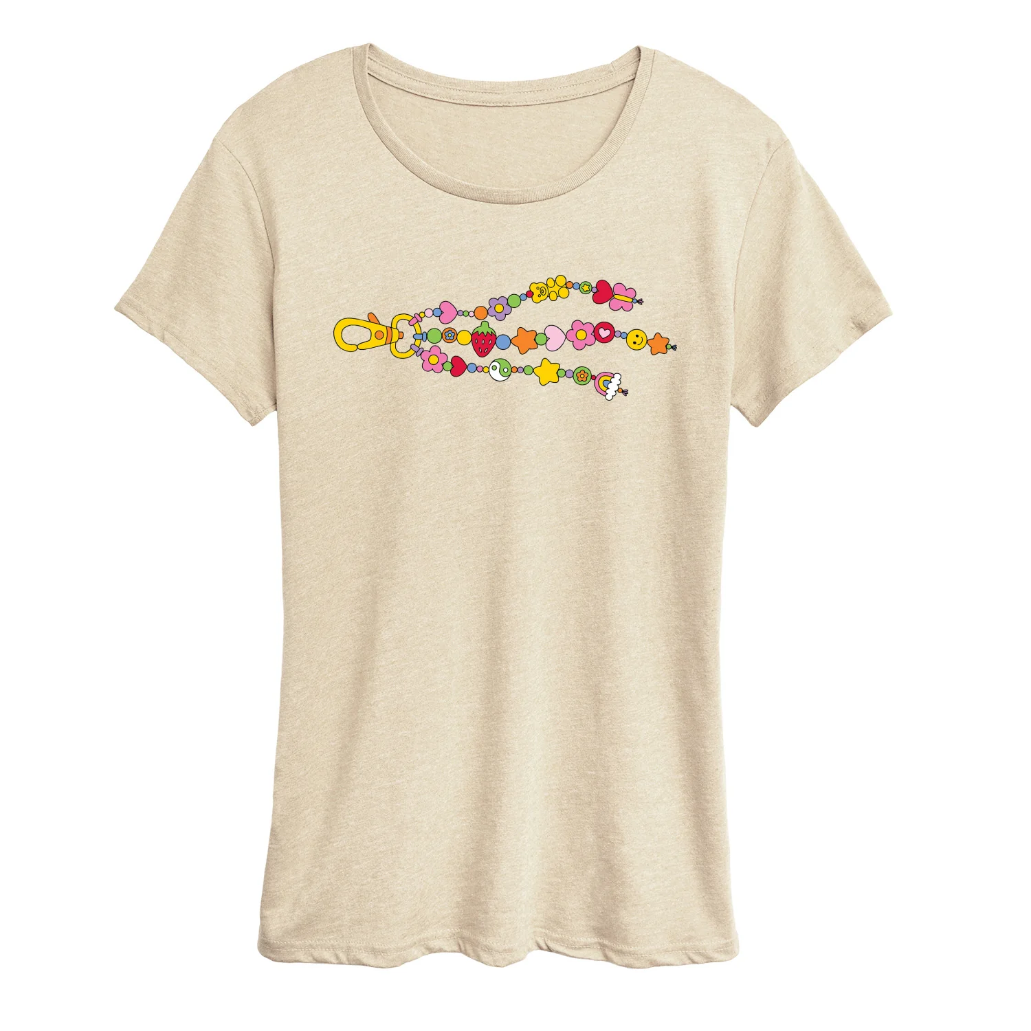 Instant Message - Charm Bead Keychain - Women's Short Sleeve Graphic T-Shirt - Image 2