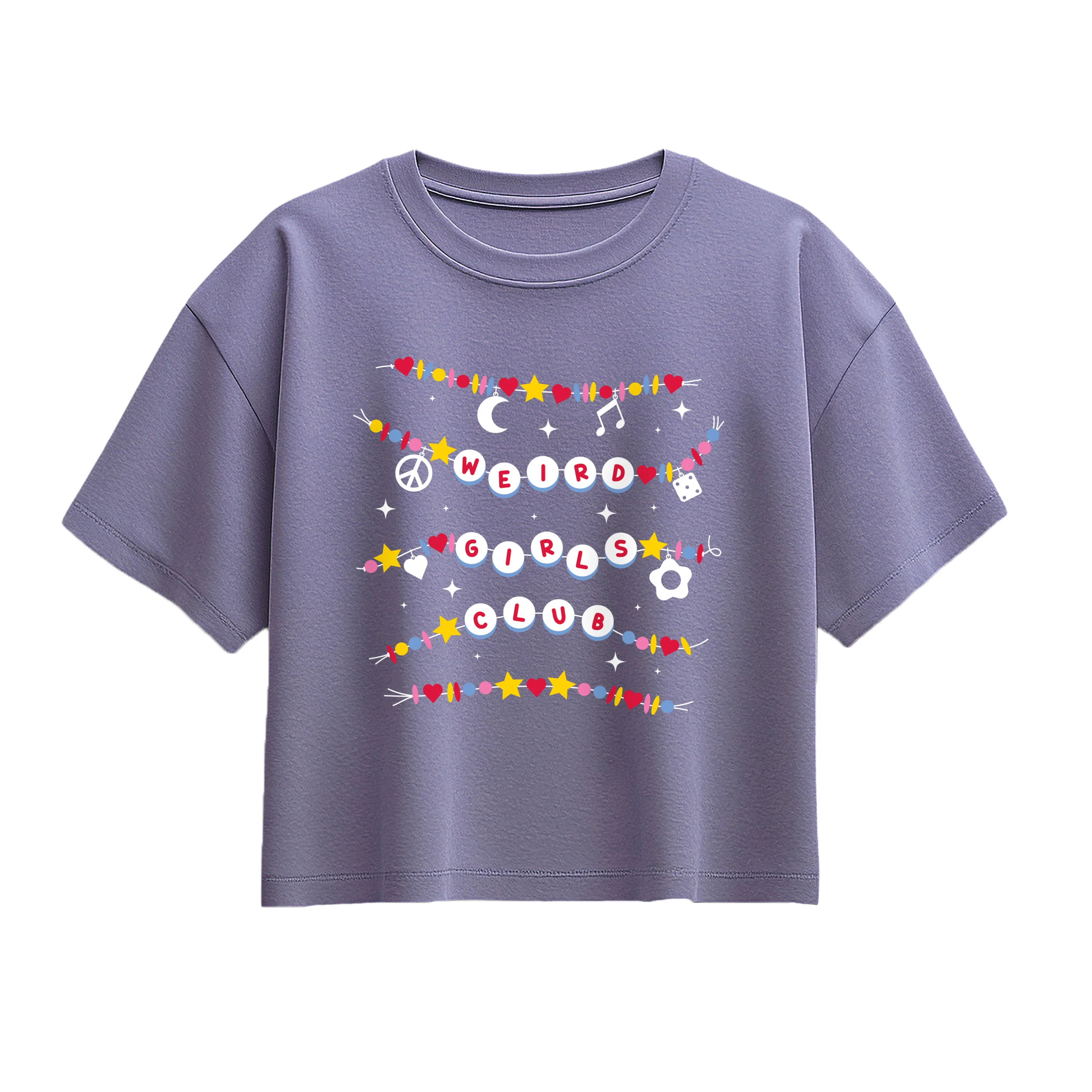 Instant Message - Weird Girls Club Beads - Youth Girls Boxy T-Shirt