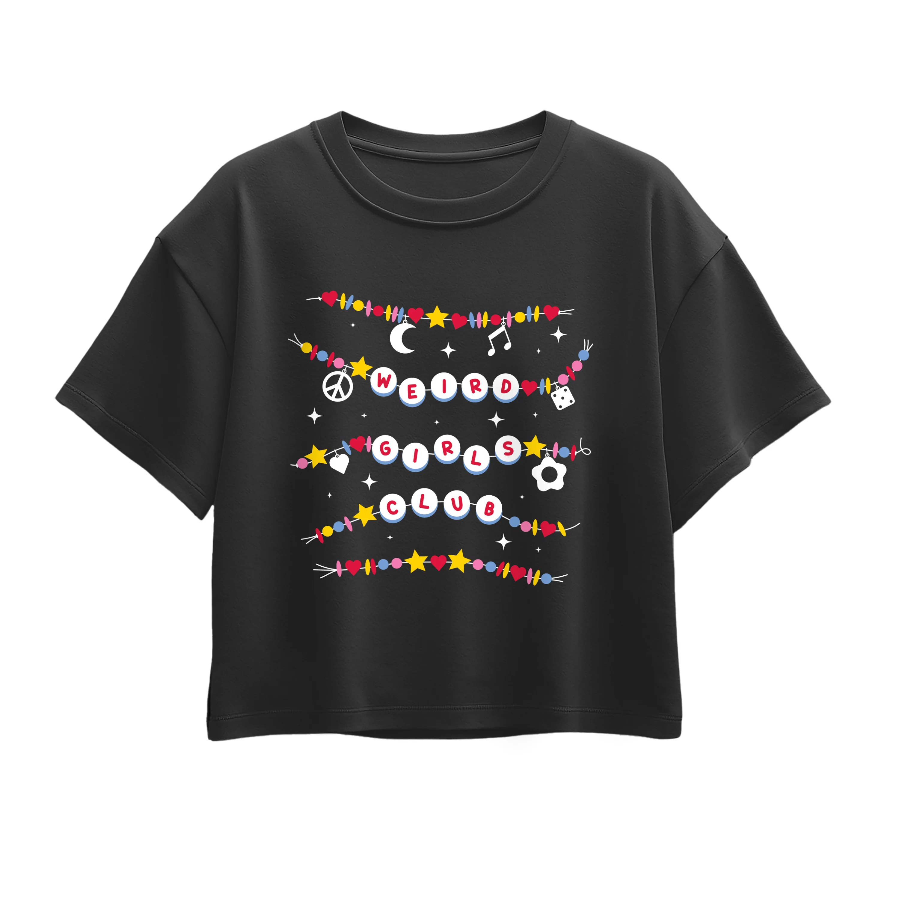 Instant Message - Weird Girls Club Beads - Youth Girls Boxy T-Shirt - Image 2