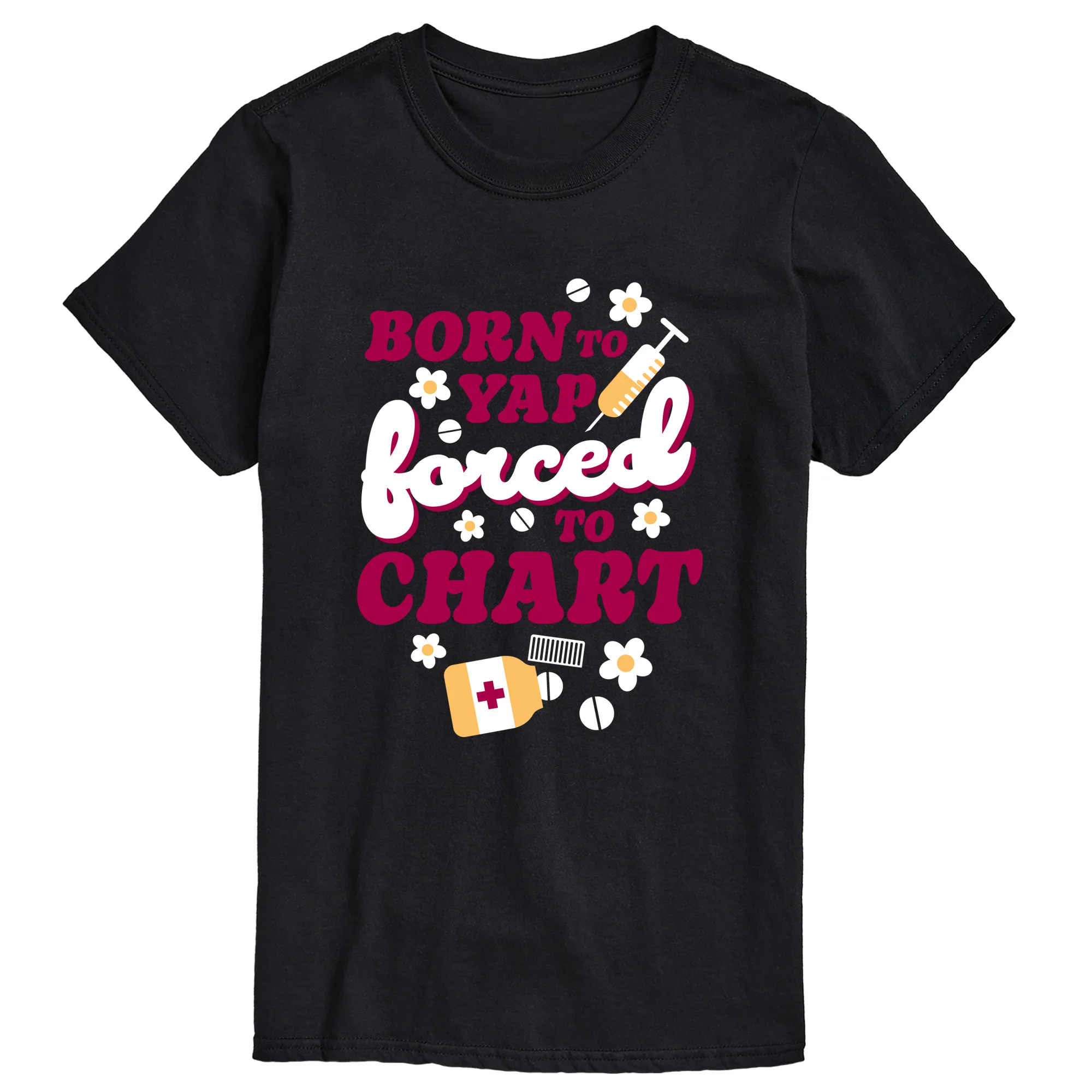 Instant Message - Born to Yap - Men's Short Sleeve Graphic T-Shirt - Image 2
