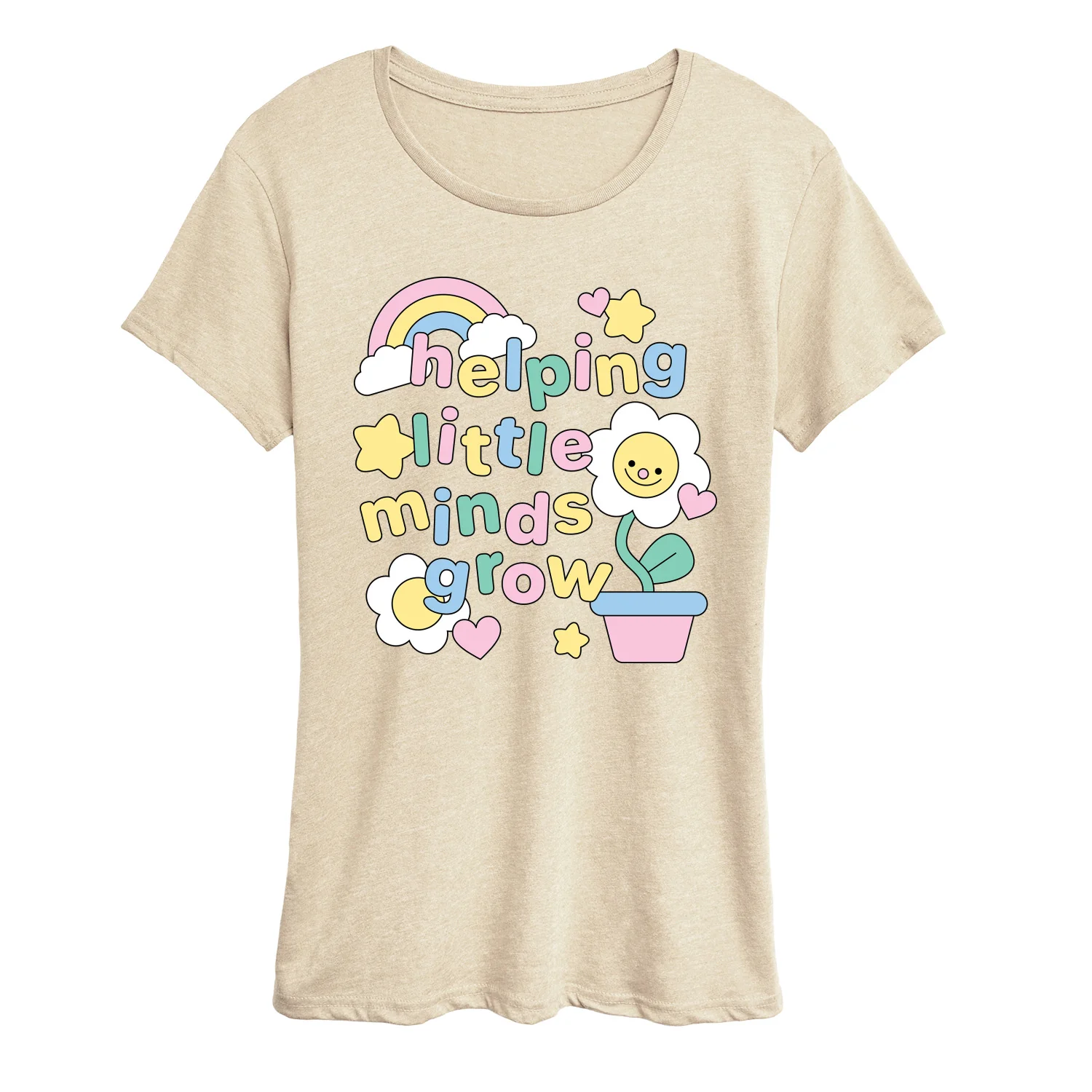 Instant Message - Helping Little Minds Grow - Women's Short Sleeve Graphic T-Shirt