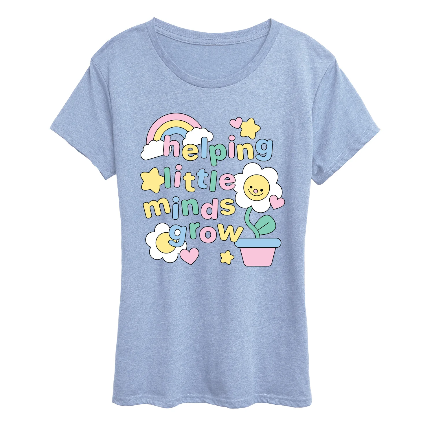 Instant Message - Helping Little Minds Grow - Women's Short Sleeve Graphic T-Shirt - Image 2