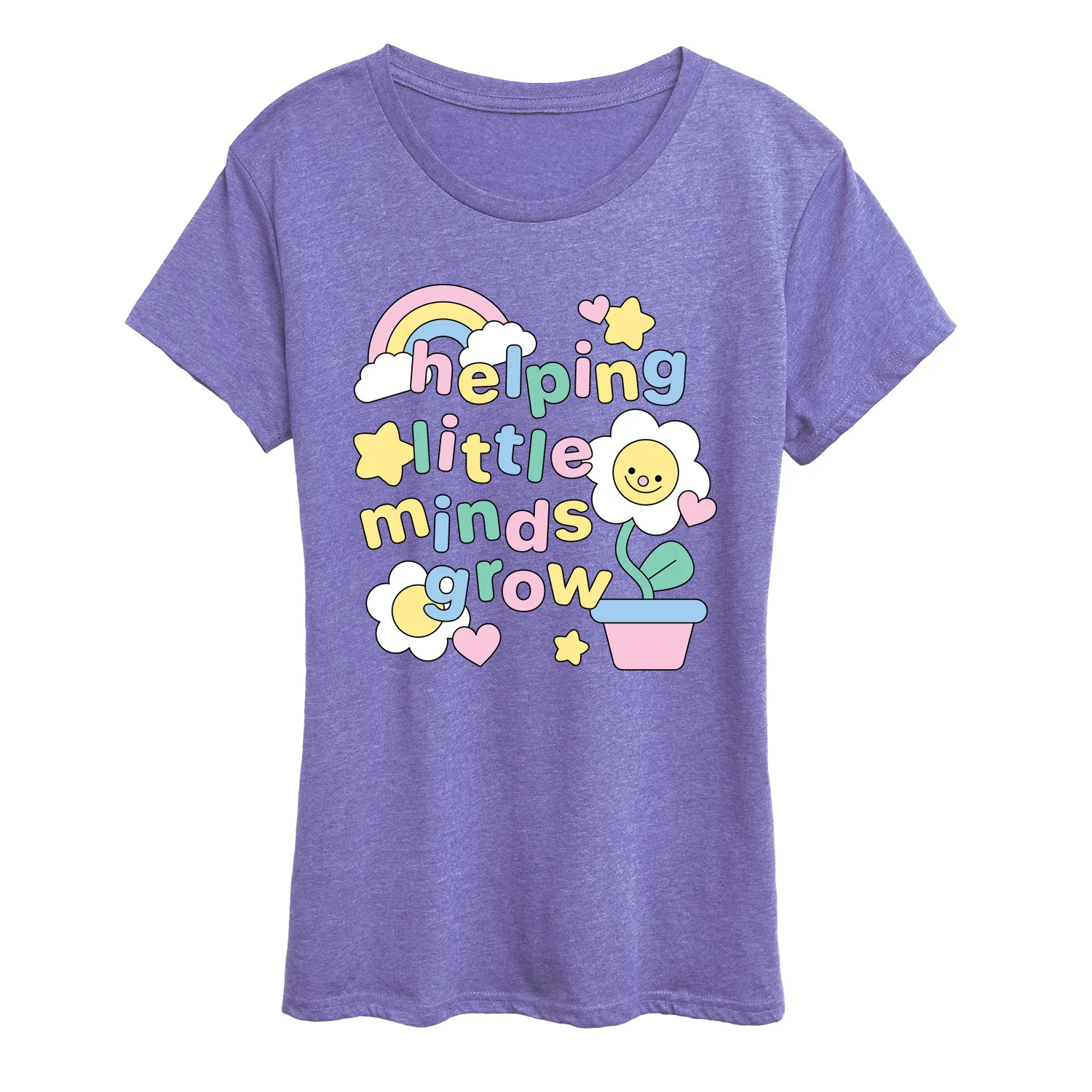 Instant Message - Helping Little Minds Grow - Women's Short Sleeve Graphic T-Shirt - Image 4