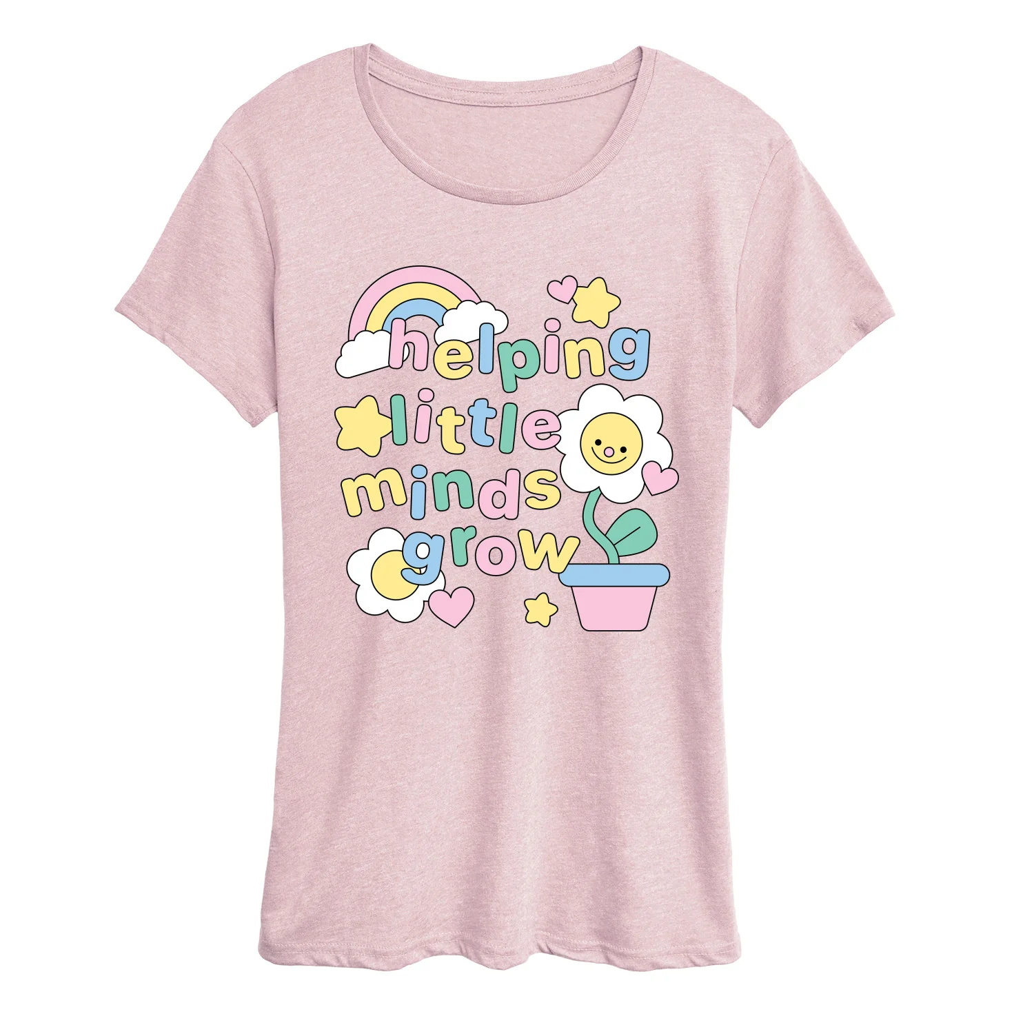 Instant Message - Helping Little Minds Grow - Women's Short Sleeve Graphic T-Shirt - Image 5
