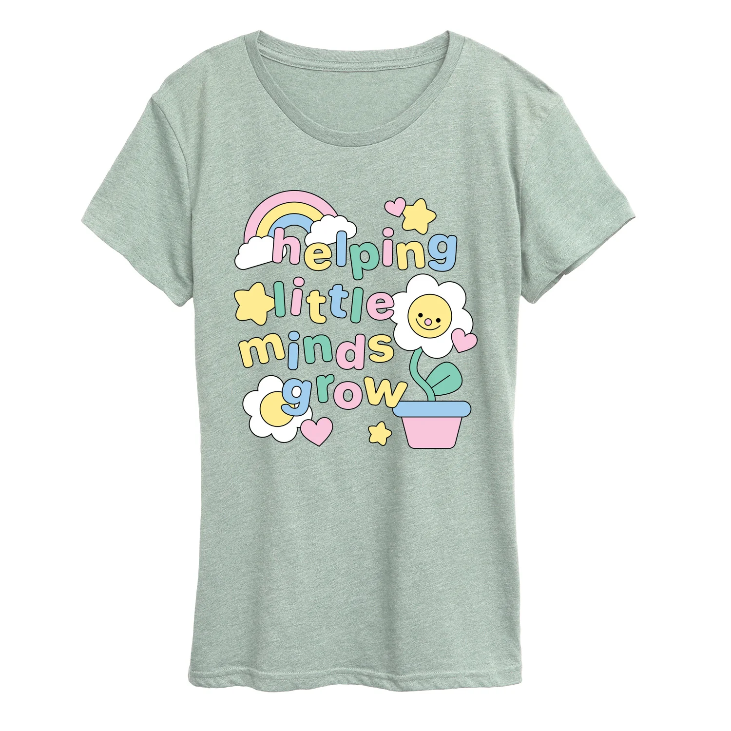 Instant Message - Helping Little Minds Grow - Women's Short Sleeve Graphic T-Shirt - Image 7