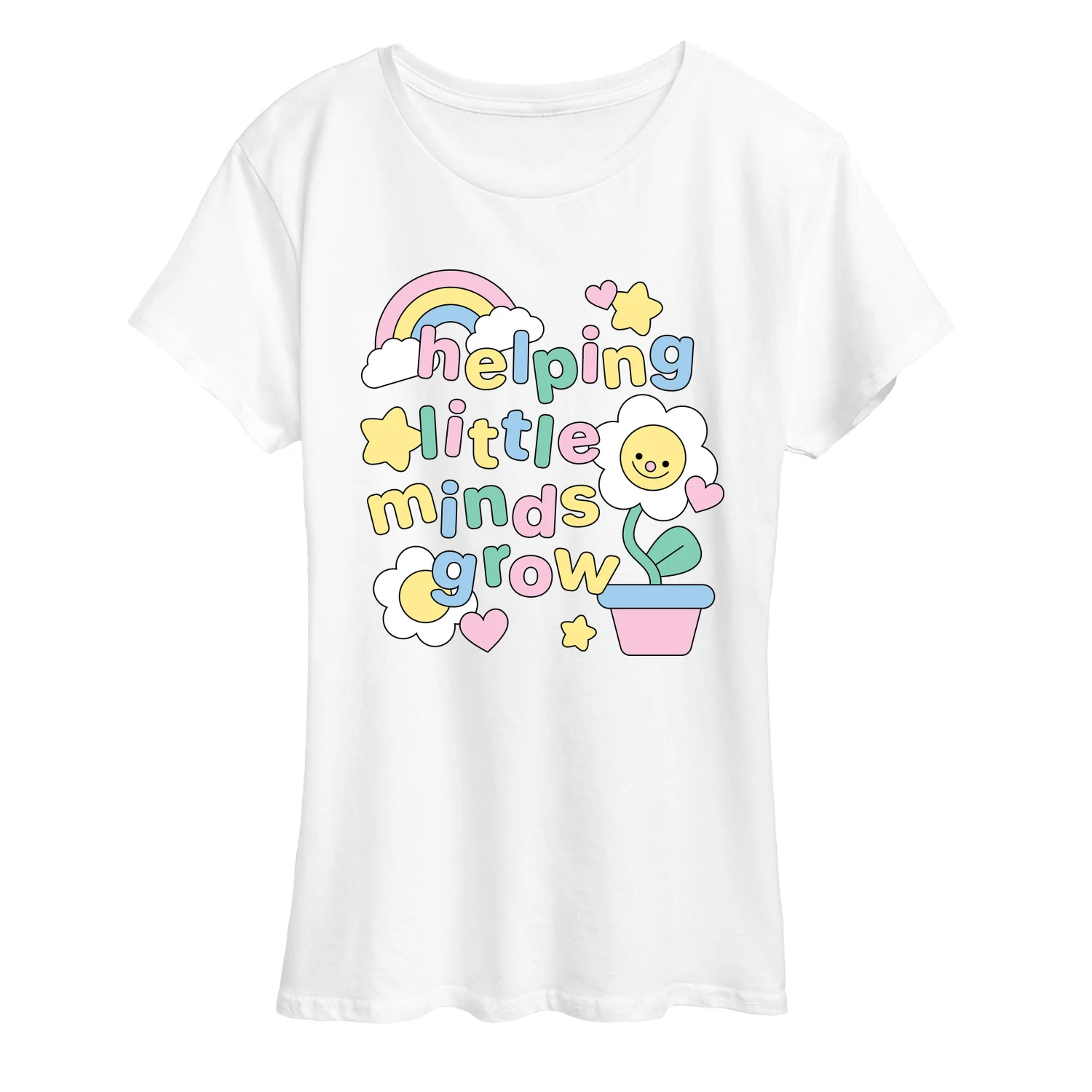 Instant Message - Helping Little Minds Grow - Women's Short Sleeve Graphic T-Shirt - Image 8