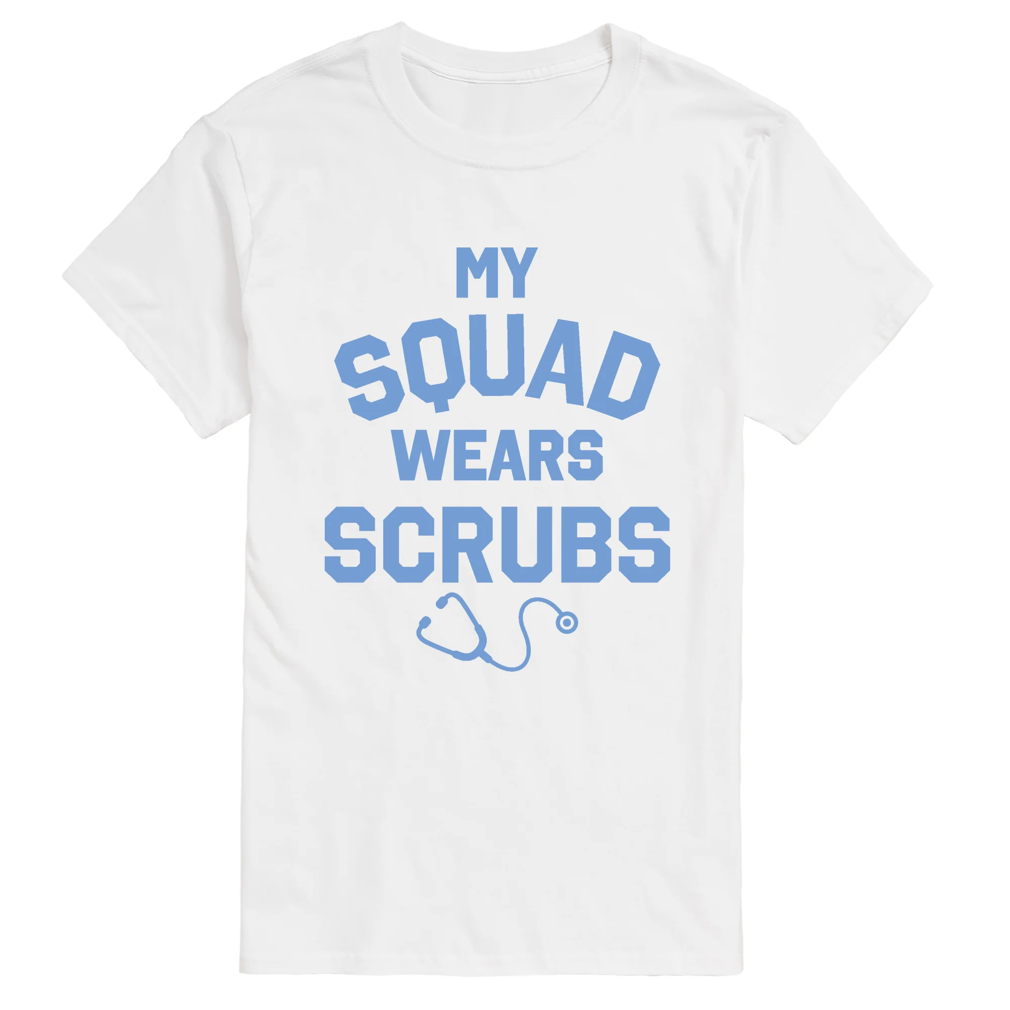 Instant Message - My Squad Wears Scrubs - Men's Short Sleeve Graphic T-Shirt - Image 4