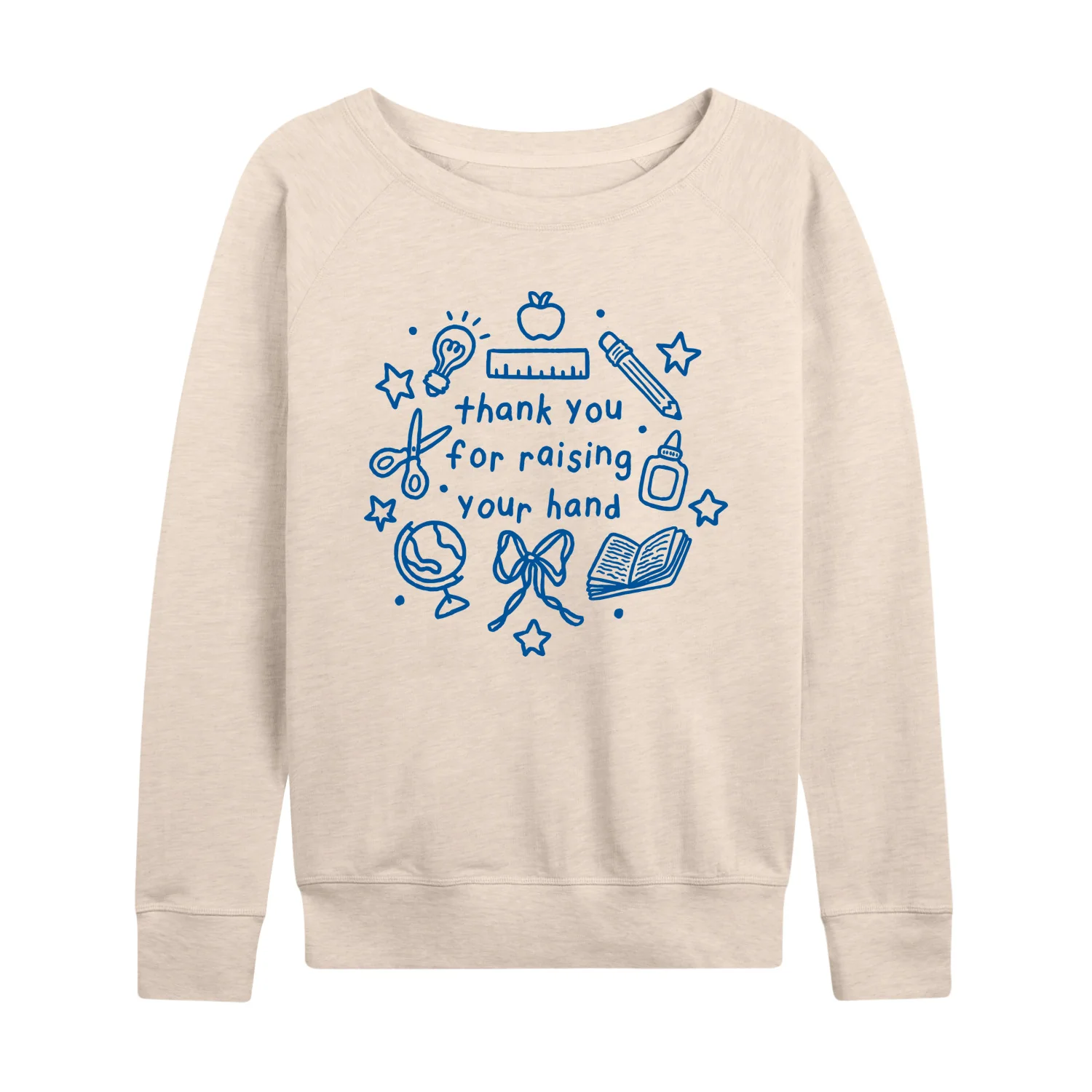 Instant Message - Raising Your Hand - Women's French Terry Long Sleeve Pullover