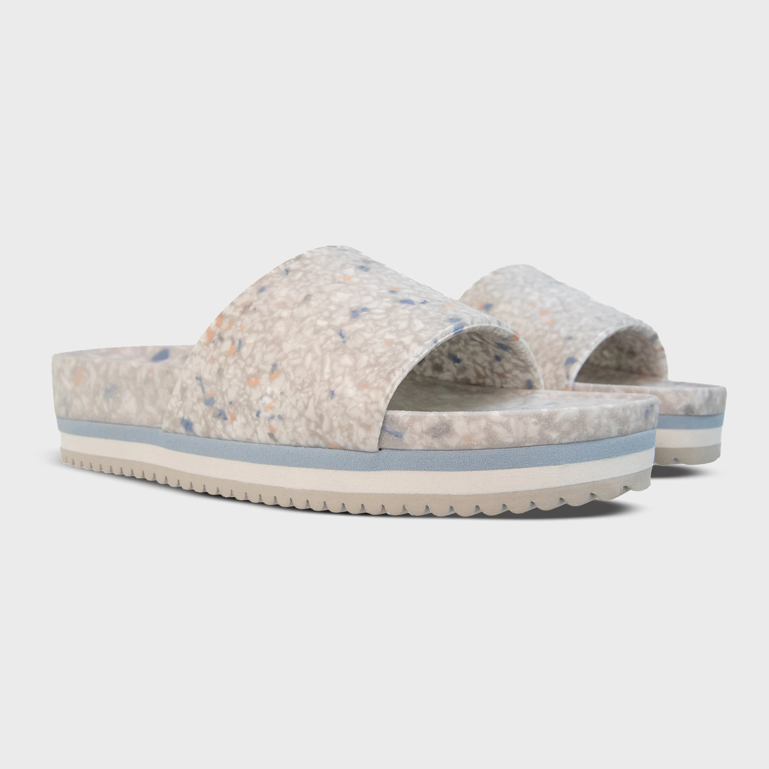 Fleks Unisex East Beach Slide Platform - Faded Denim