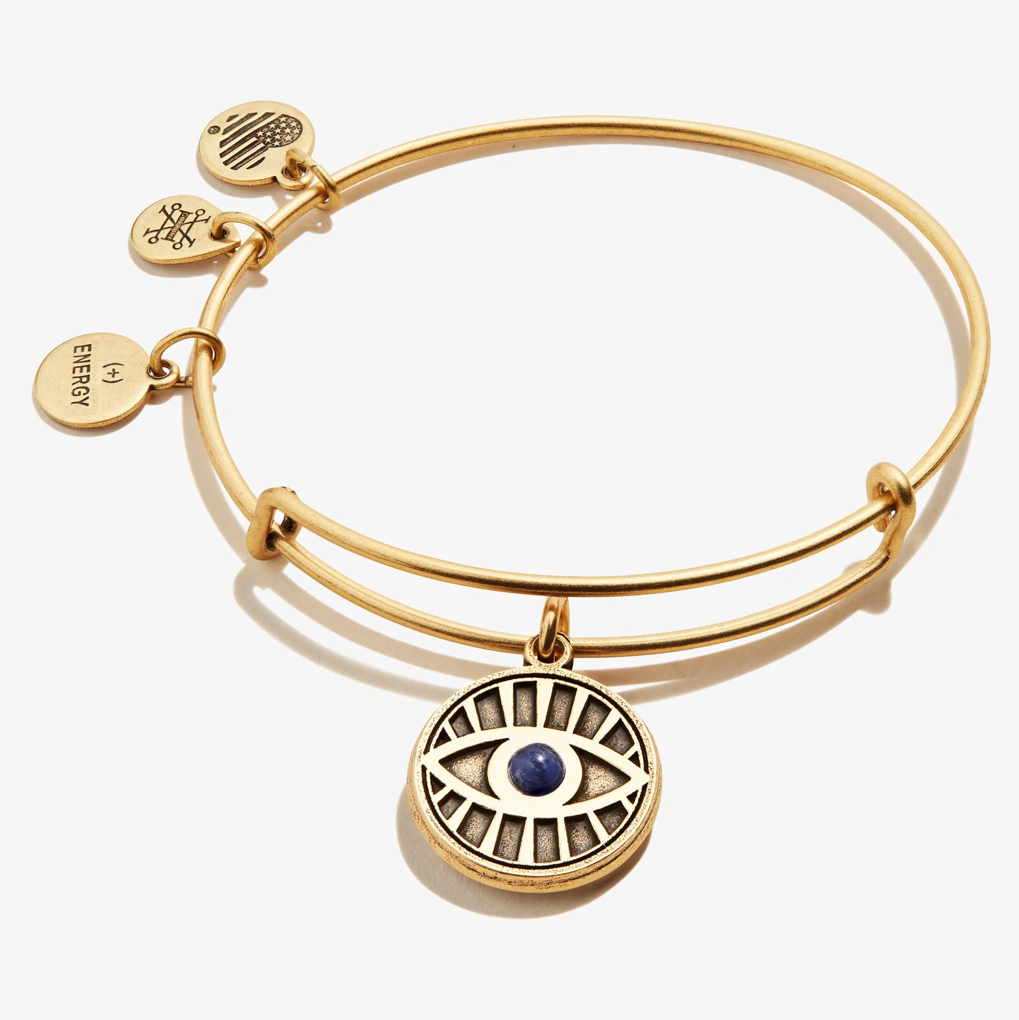 Evil Eye + Sodalite Charm Bangle - Image 4