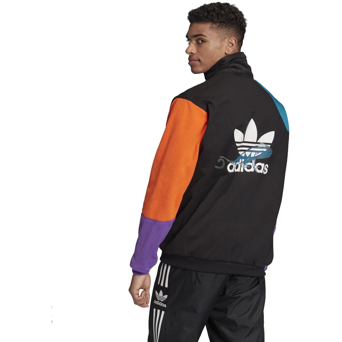 Men's adidas Originals Pt3 Half Zip Fleece Jacket - Image 2