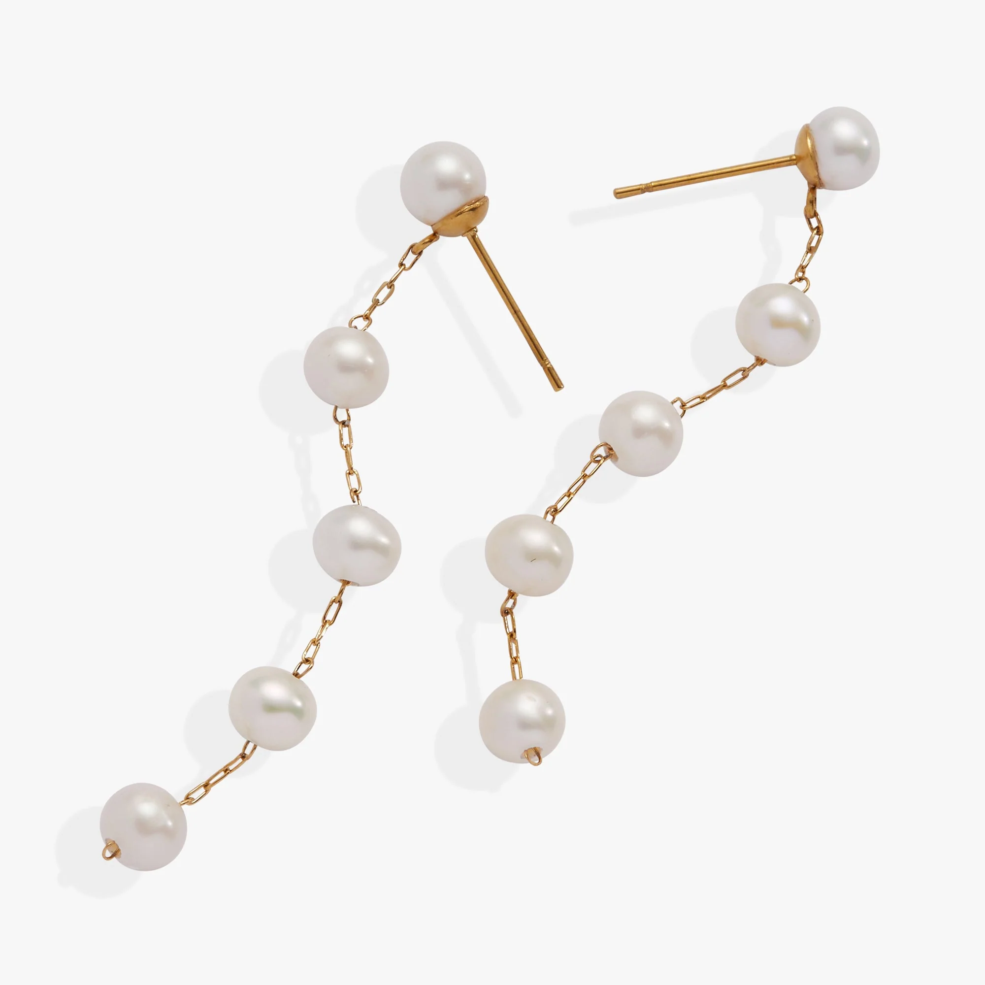Freshwater Pearl Drop Earrings - Image 2