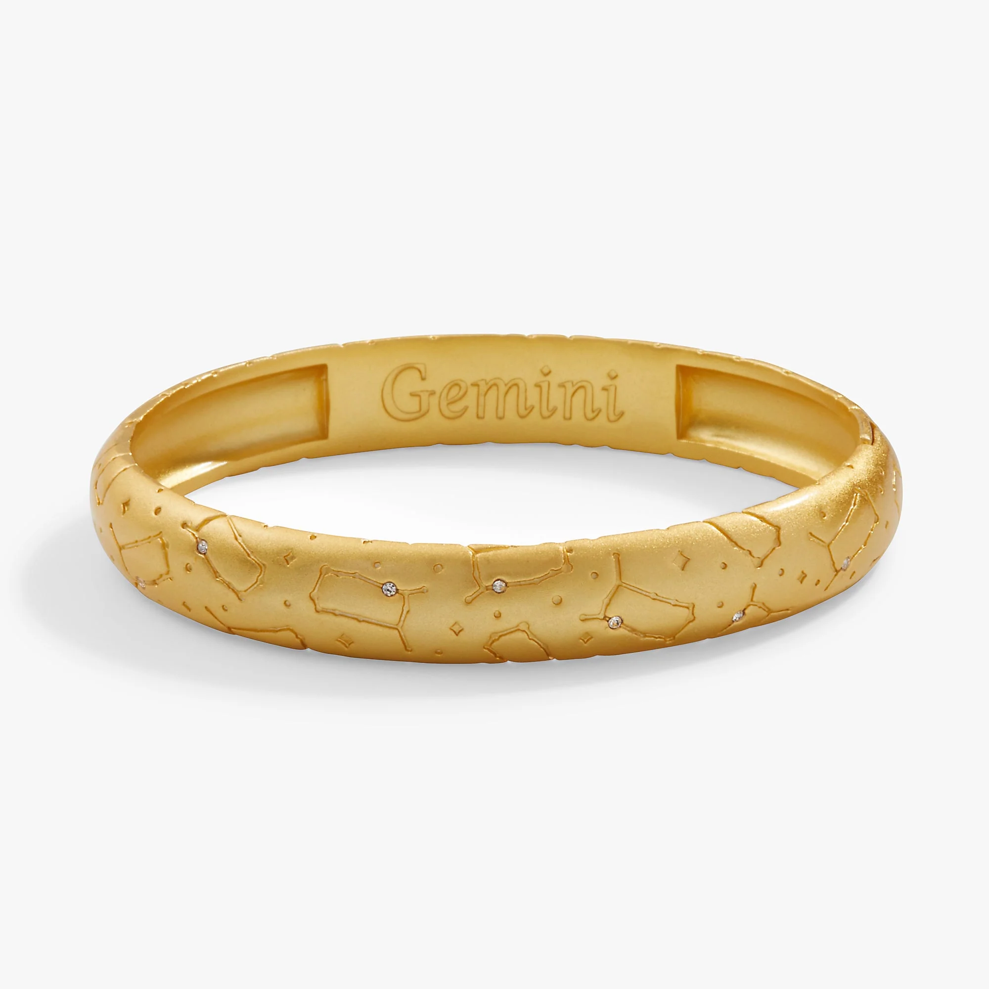 Gemini Zodiac Hinge Bangle - Image 2