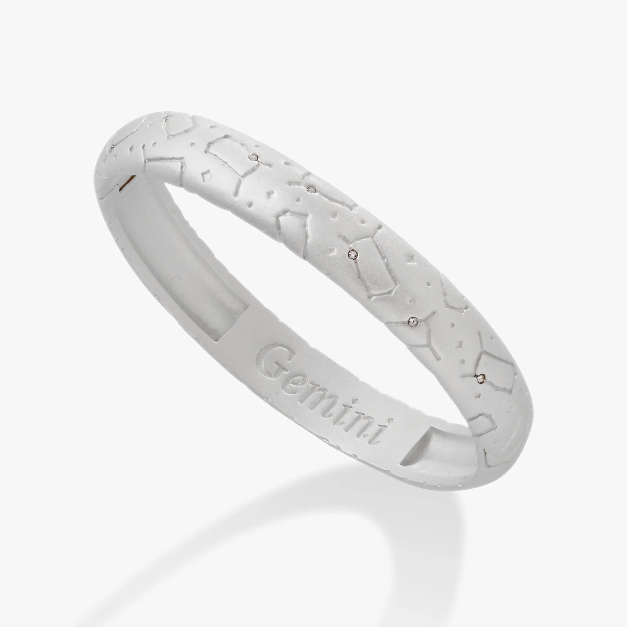 Gemini Zodiac Hinge Bangle - Image 3
