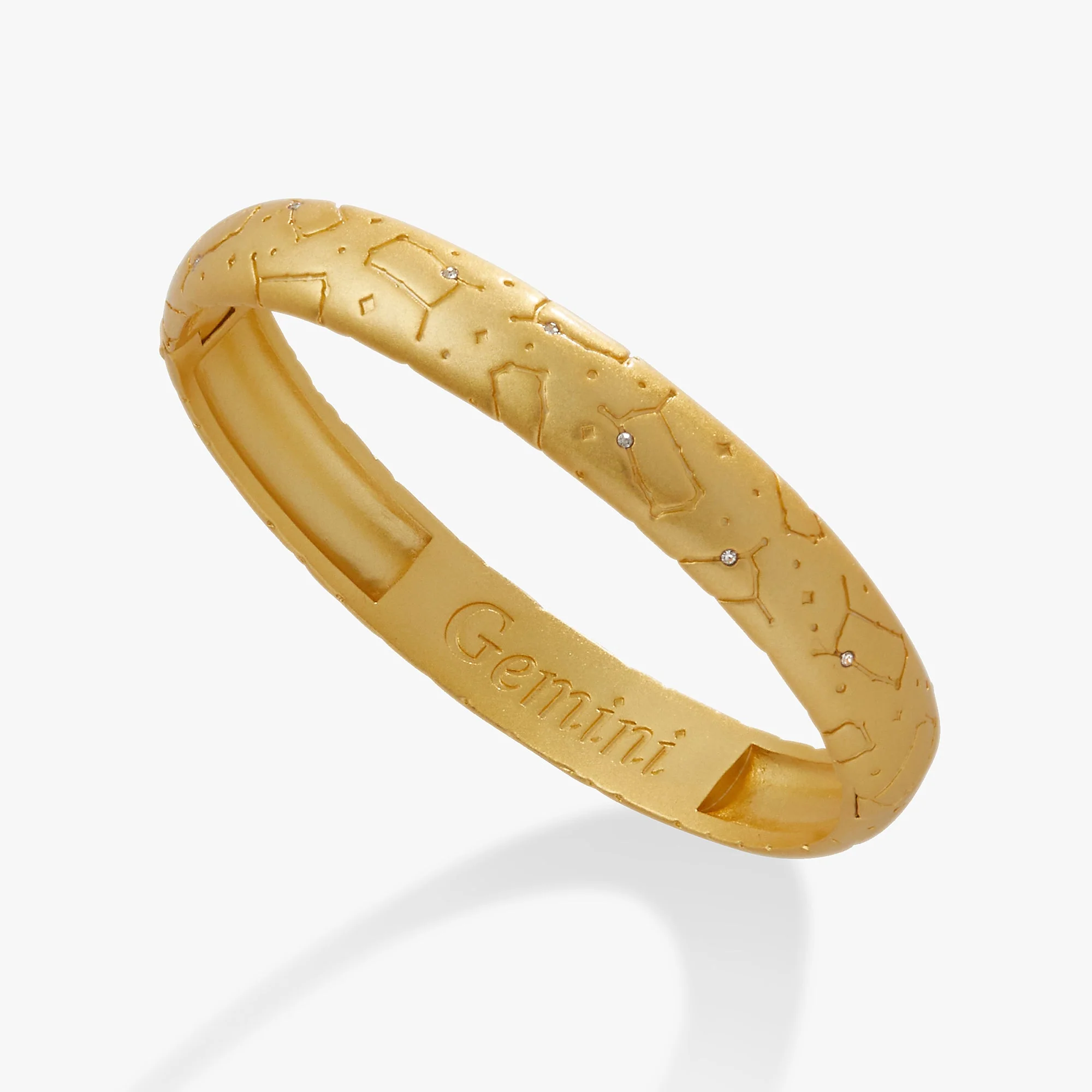 Gemini Zodiac Hinge Bangle - Image 4