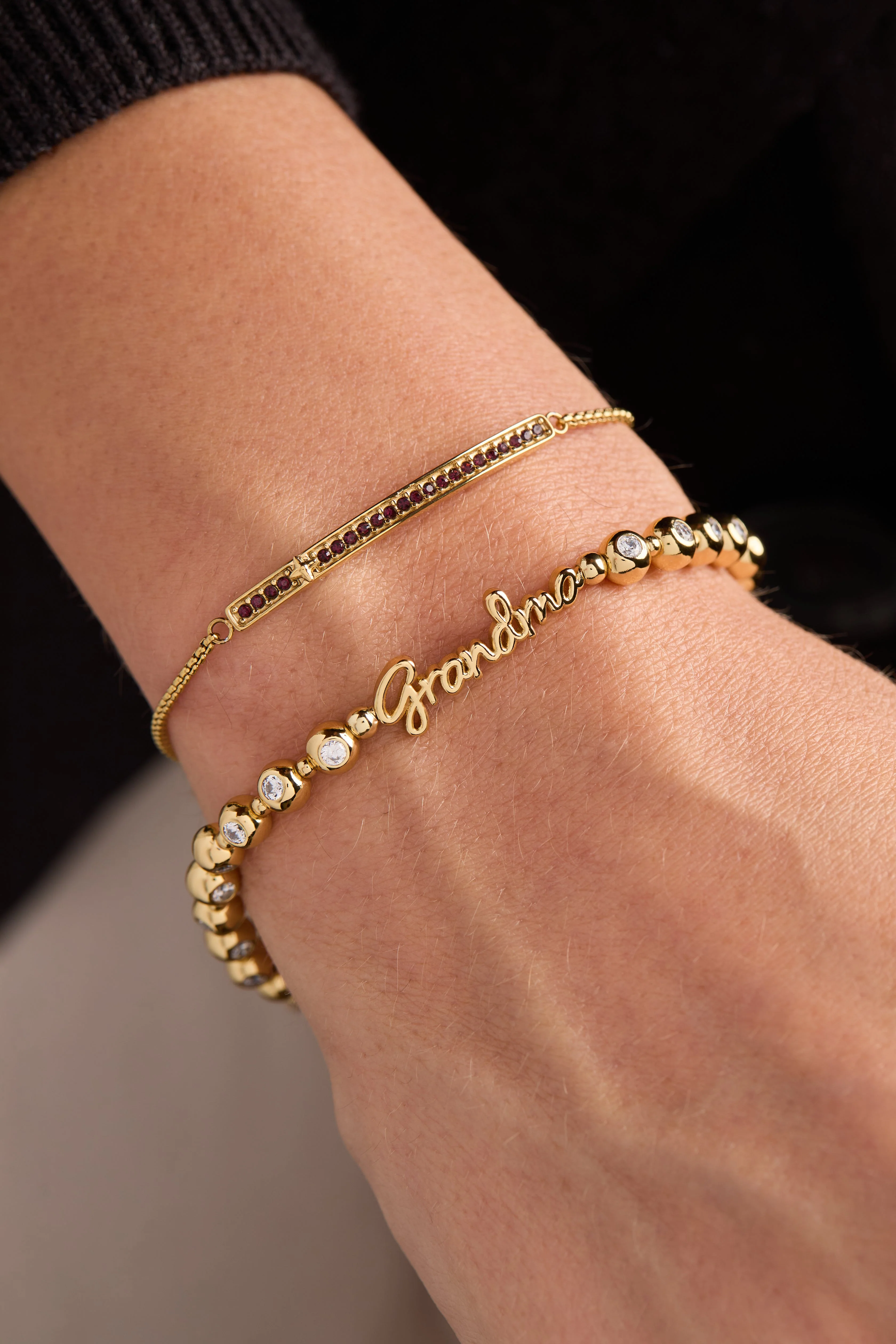 Grandma Elongated Crystal Stretch Bracelet - Image 7
