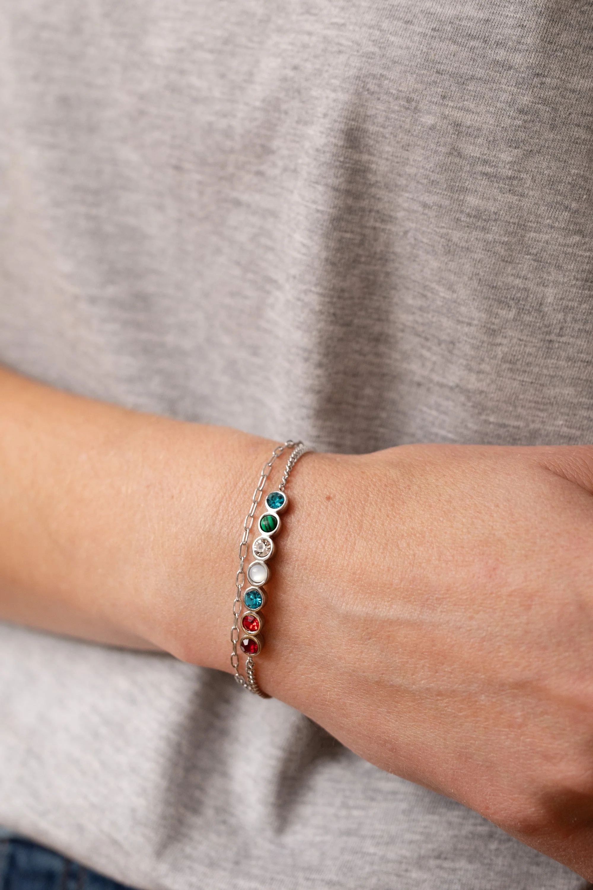 Grandma Hidden Message Acrostic Bolo Bracelet - Image 5