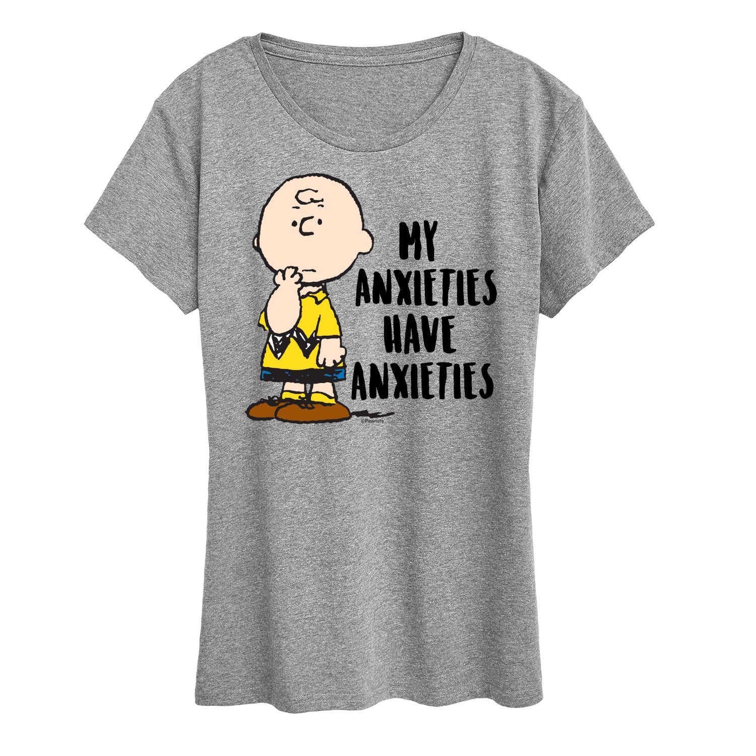 Peanuts - My Anxieties Have Anxieties - Women's Short Sleeve Graphic T-Shirt
