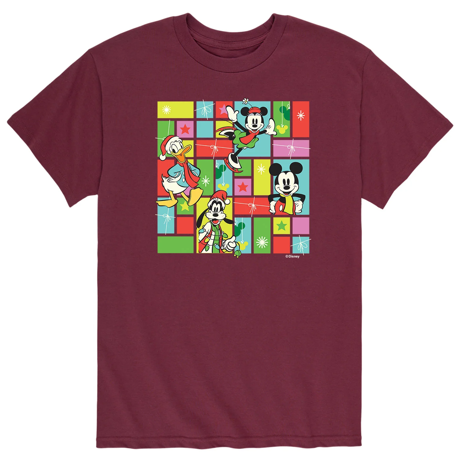 Mickey & Friends - Christmas Grid- Men's Short Sleeve Graphic T-Shirt - Image 3