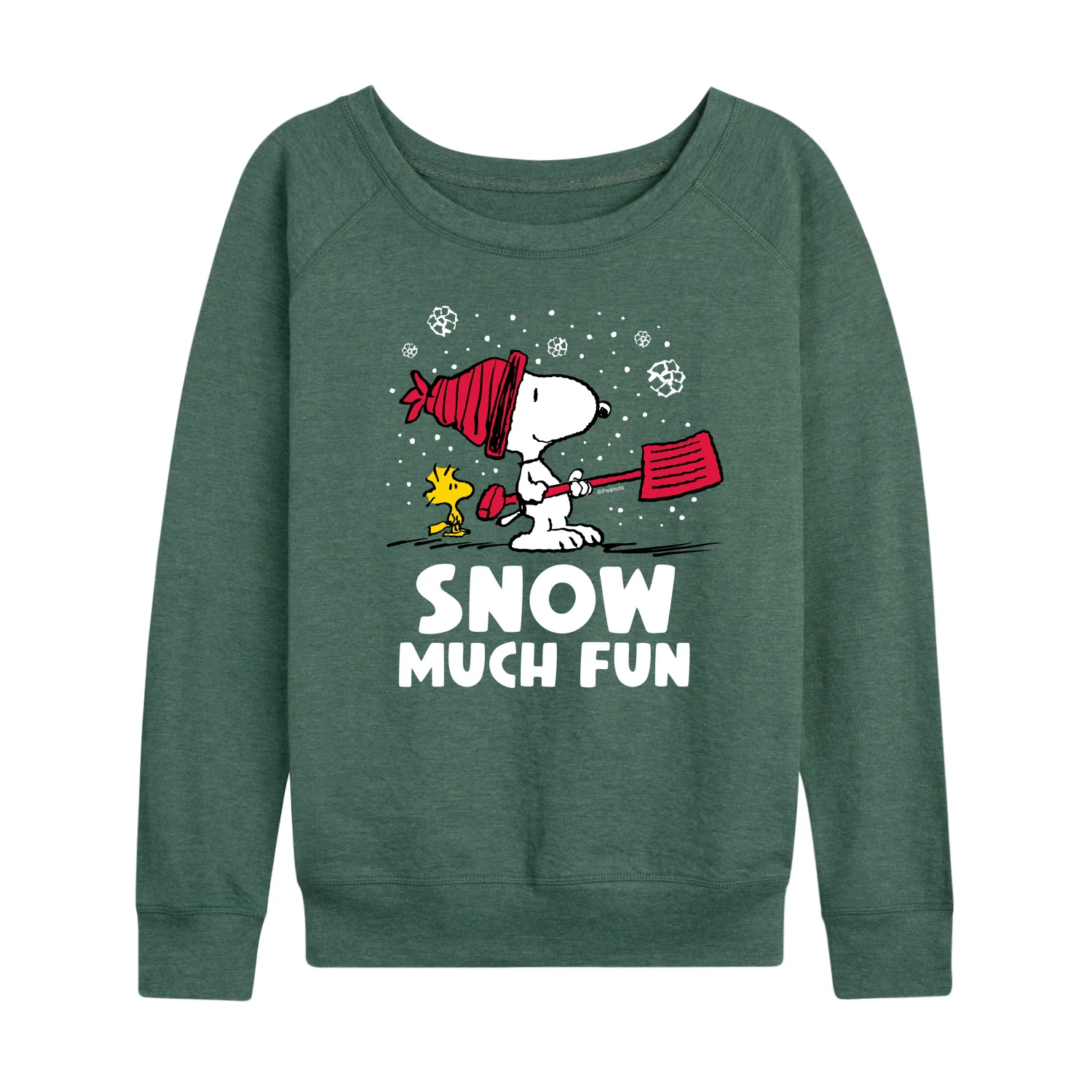 Peanuts - Snow Much Fun - Women's French Terry Long Sleeve Pullover