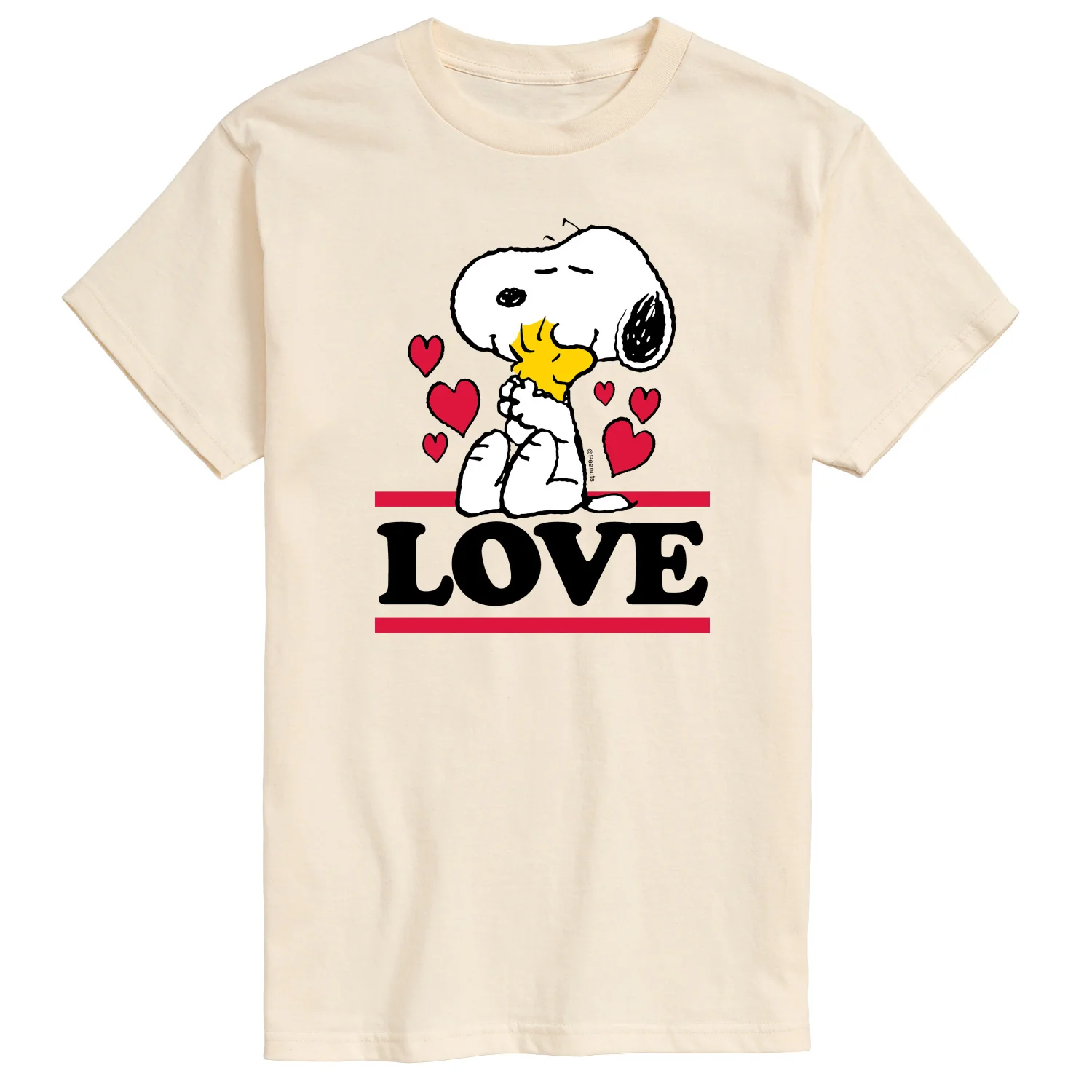 Peanuts - Love Snoopy Woodstock - Men's Short Sleeve Graphic T-Shirt - Image 3