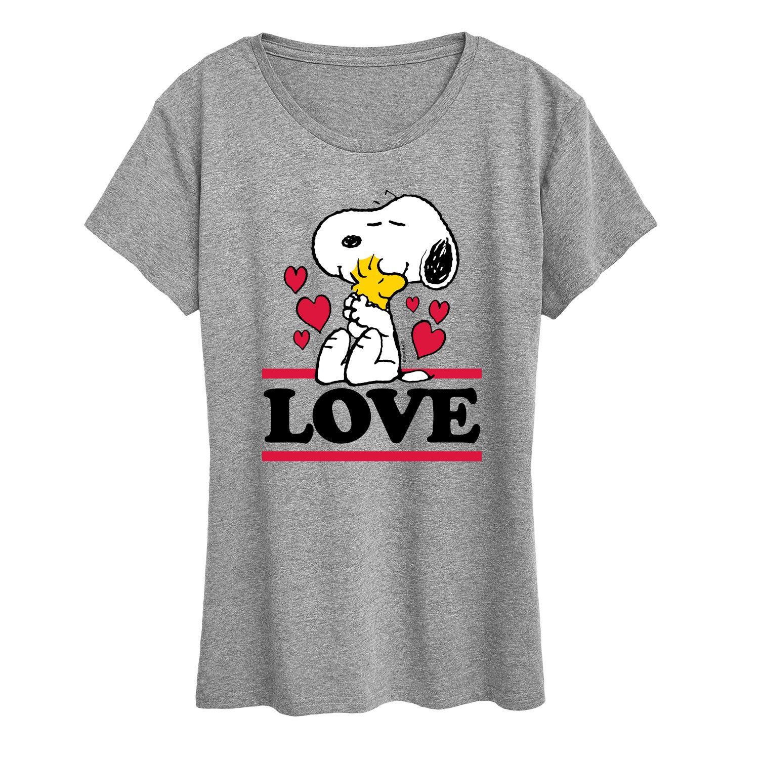 Peanuts - Love Snoopy Woodstock - Women's Short Sleeve Graphic T-Shirt - Image 2