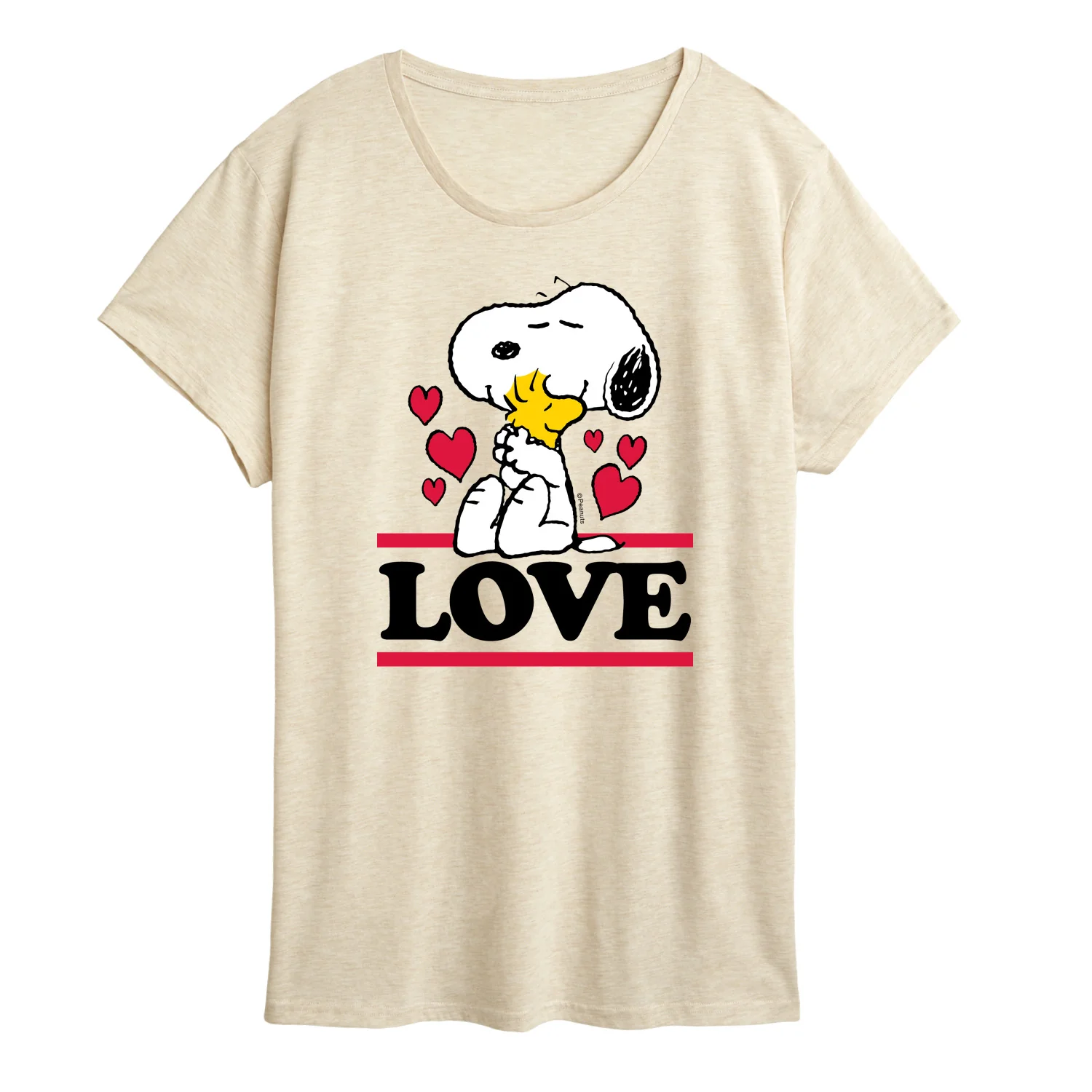 Peanuts - Love Snoopy Woodstock - Women's Short Sleeve Graphic T-Shirt - Image 3