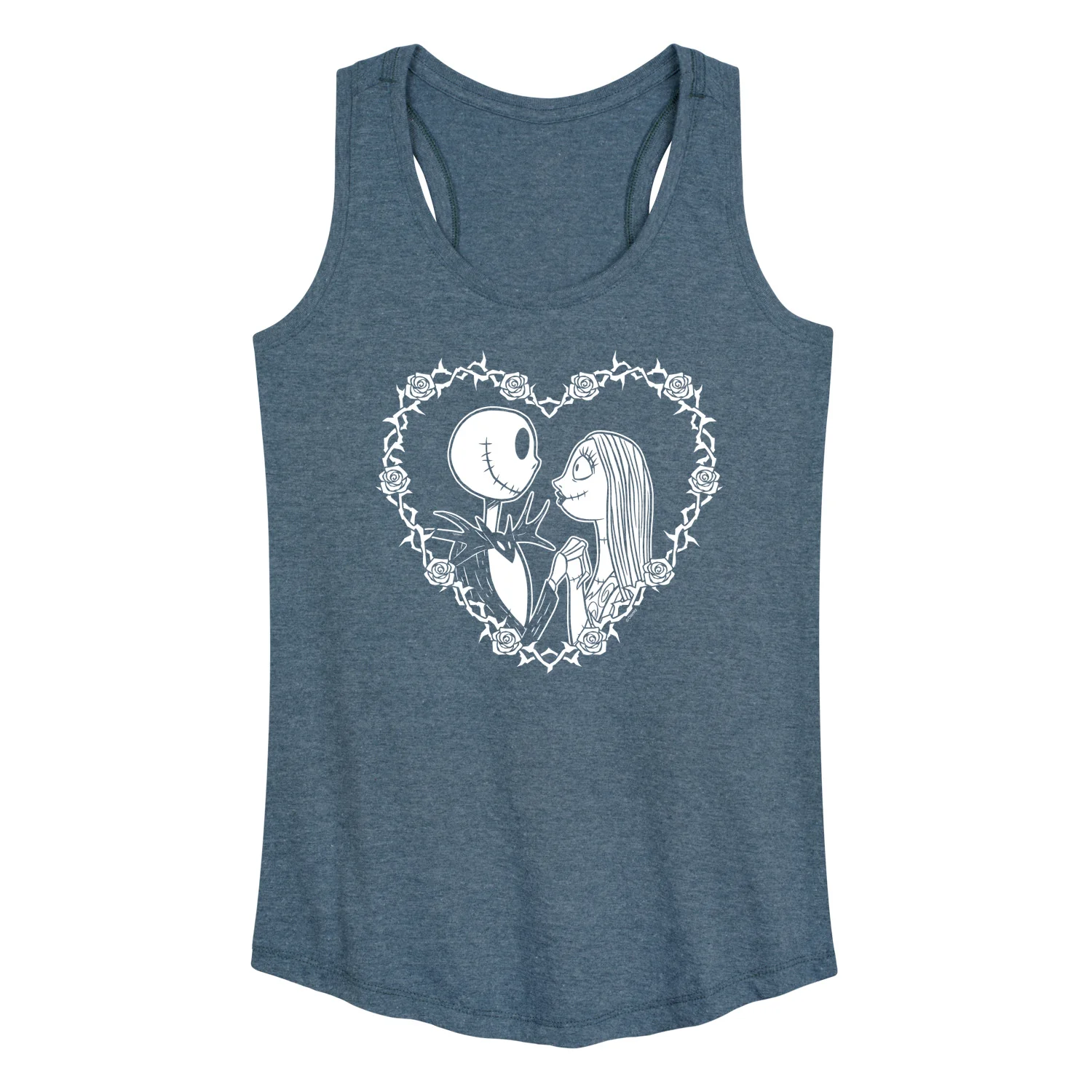 The Nightmare Before Christmas - Jack Sally Heart - Women's Racerback Tank Top