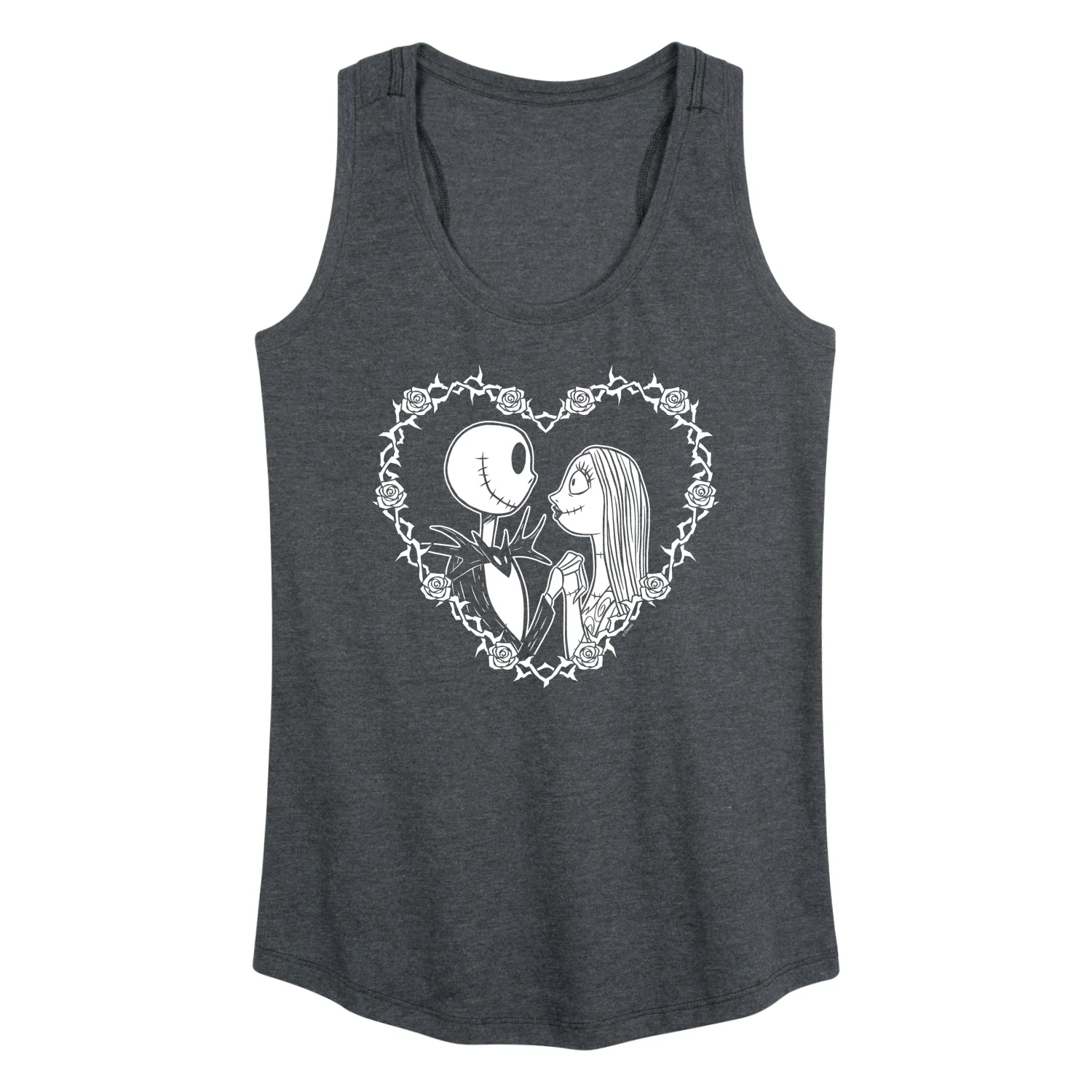 The Nightmare Before Christmas - Jack Sally Heart - Women's Racerback Tank Top - Image 2