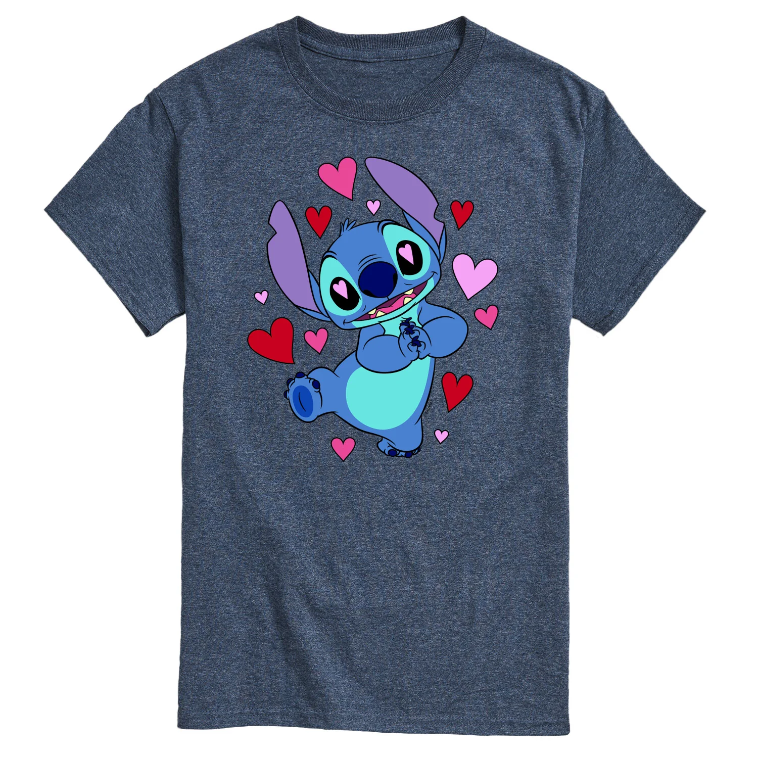 Lilo & Stitch - Heart Eyes Stitch - Men's Short Sleeve Graphic T-Shirt - Image 3