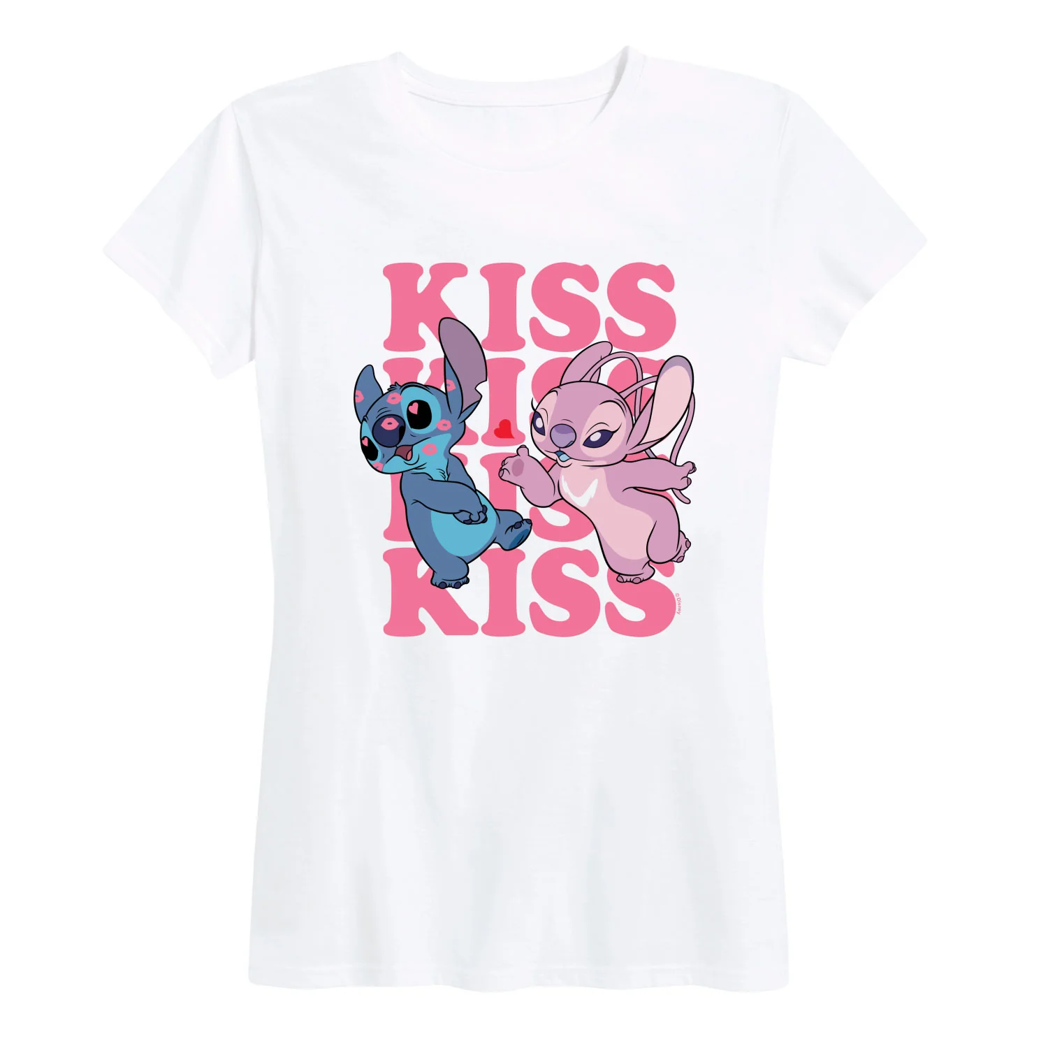 Lilo & Stitch - Kiss Logo - Women's Short Sleeve Graphic T-Shirt - Image 2