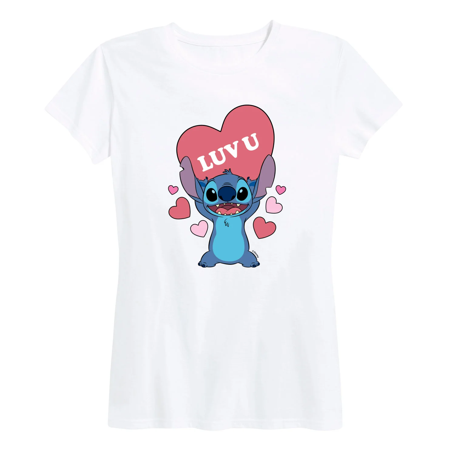 Lilo & Stitch - Luv U - Women's Short Sleeve Graphic T-Shirt - Image 4