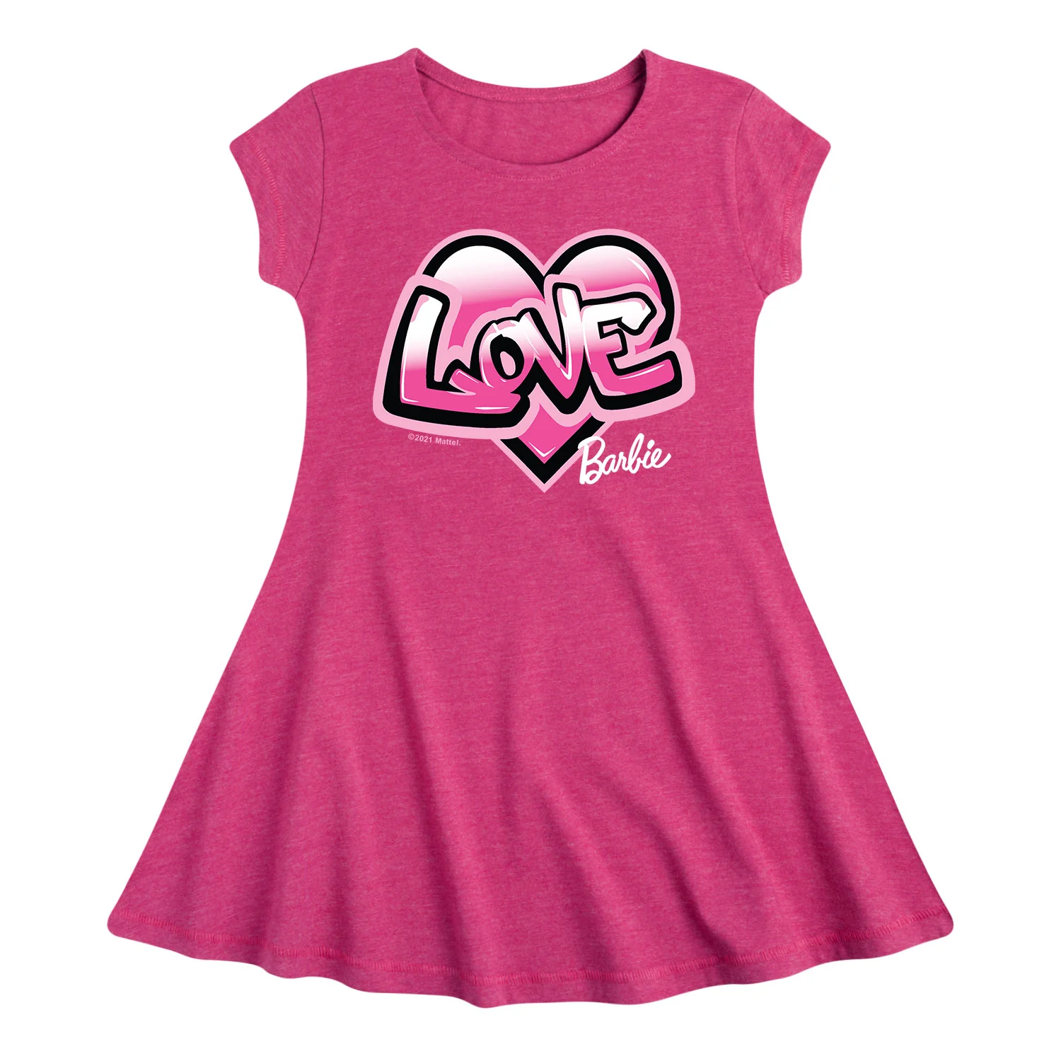 Graffiti Love - Toddler And Youth Girls Fit And Flare Dress