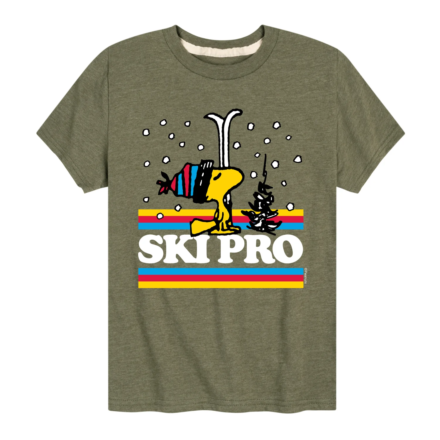 Peanuts - Woodstock Ski Pro - Toddler And Youth Short Sleeve Graphic T-Shirt - Image 4