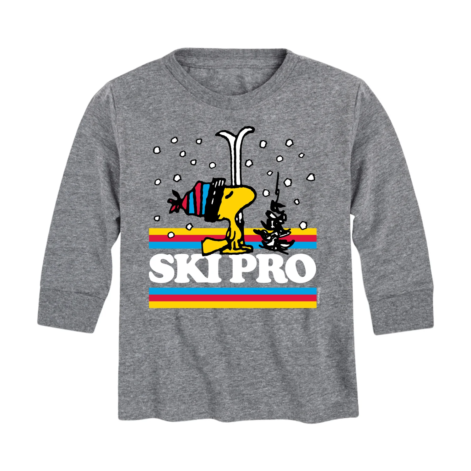 Peanuts - Woodstock Ski Pro - Toddler And Youth Long Sleeve Graphic T-Shirt