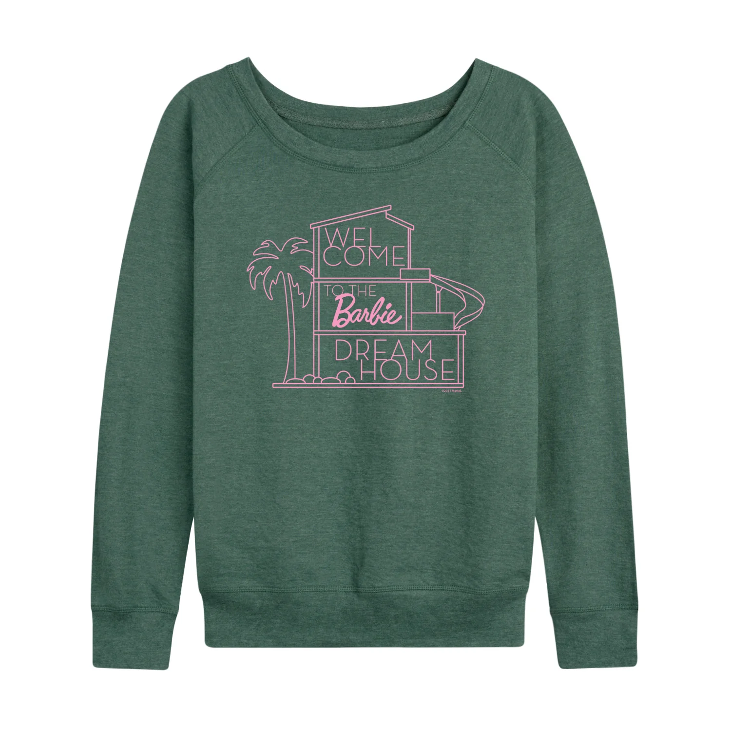 Barbie - Welcome to the Barbie Dream House - Women's Lightweight French Terry Long Sleeve Shirt - Image 3