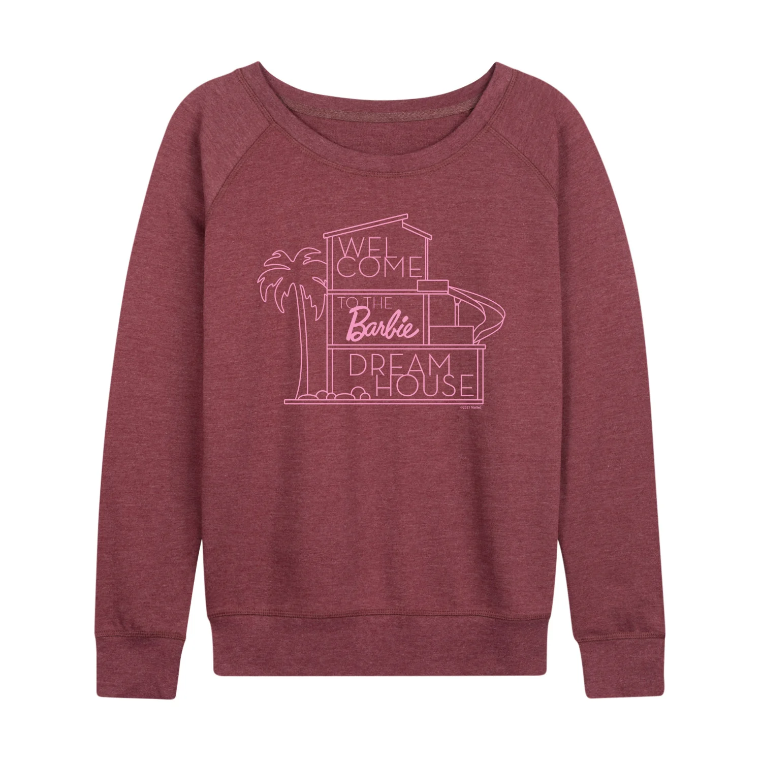 Barbie - Welcome to the Barbie Dream House - Women's Lightweight French Terry Long Sleeve Shirt - Image 4