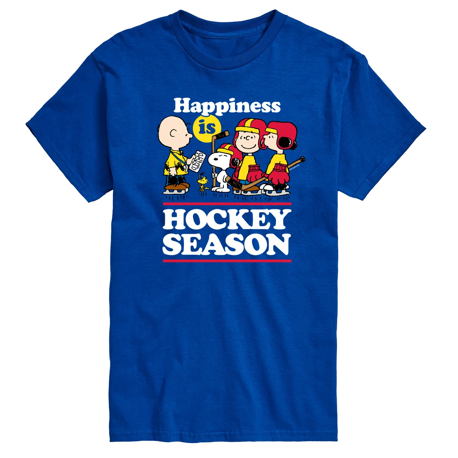 Peanuts - Happiness Is Hockey Season - Men's Short Sleeve Graphic T-Shirt