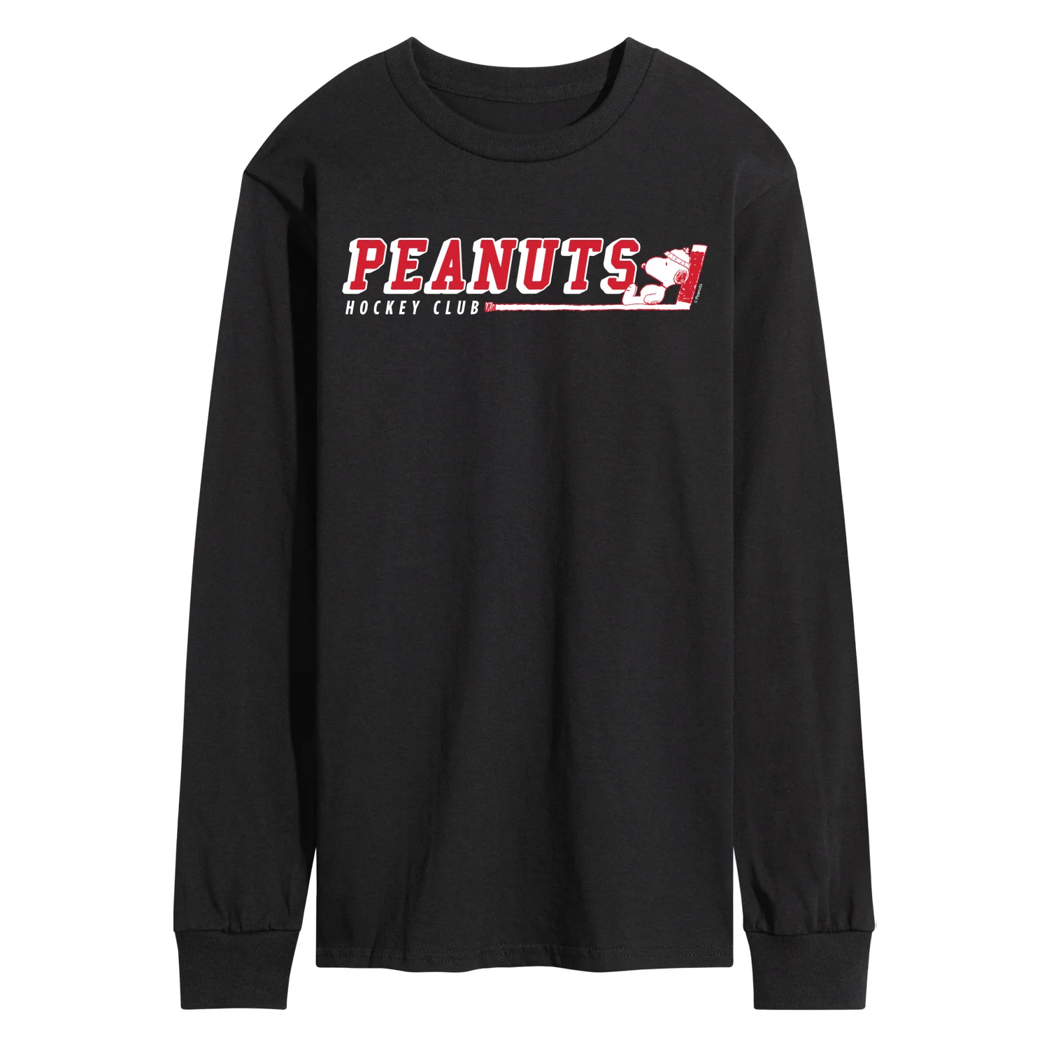 Peanuts - Hockey Club Snoopy - Men's Long Sleeve Graphic T-Shirt - Image 2