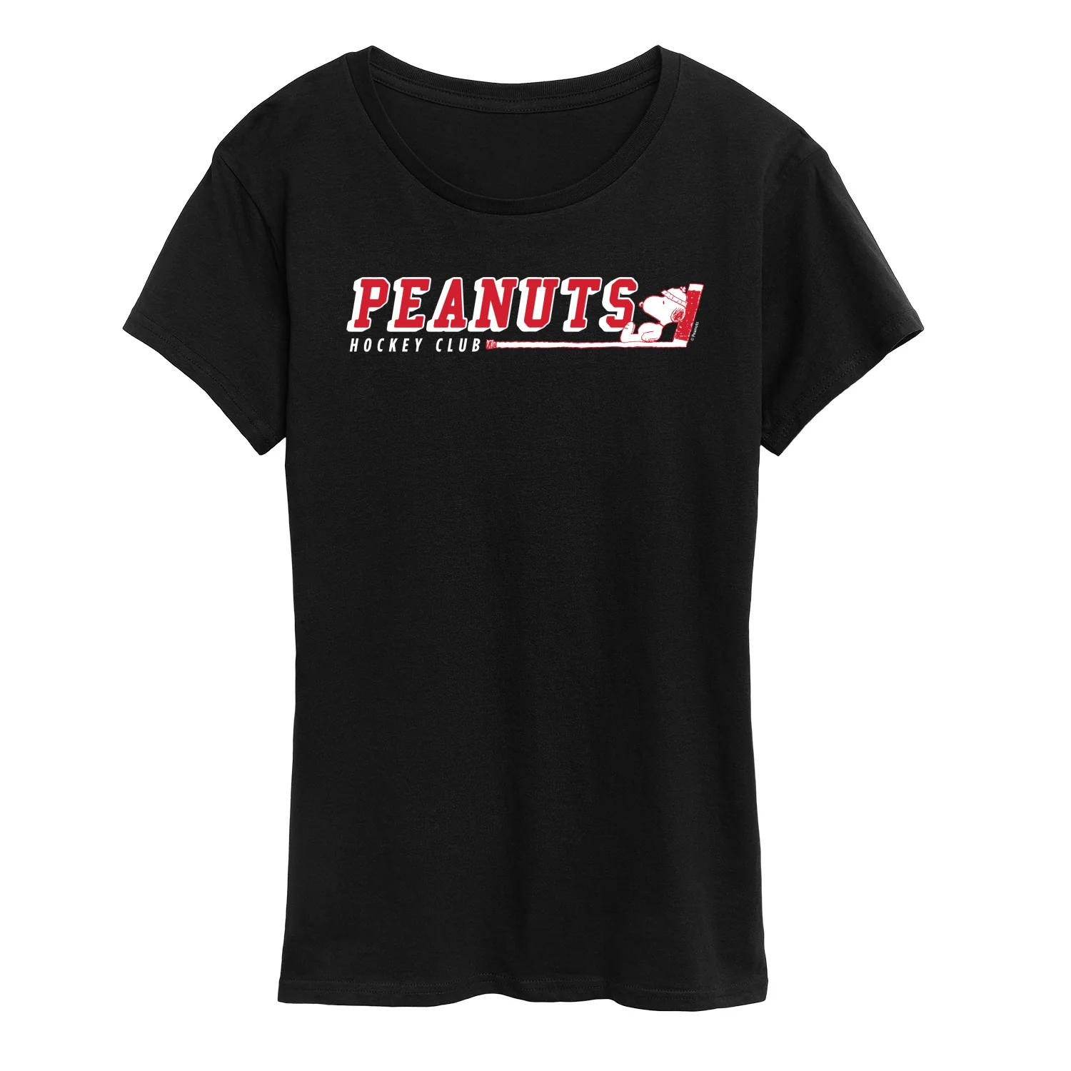 Peanuts - Hockey Club Snoopy - Women's Short Sleeve Graphic T-Shirt - Image 2