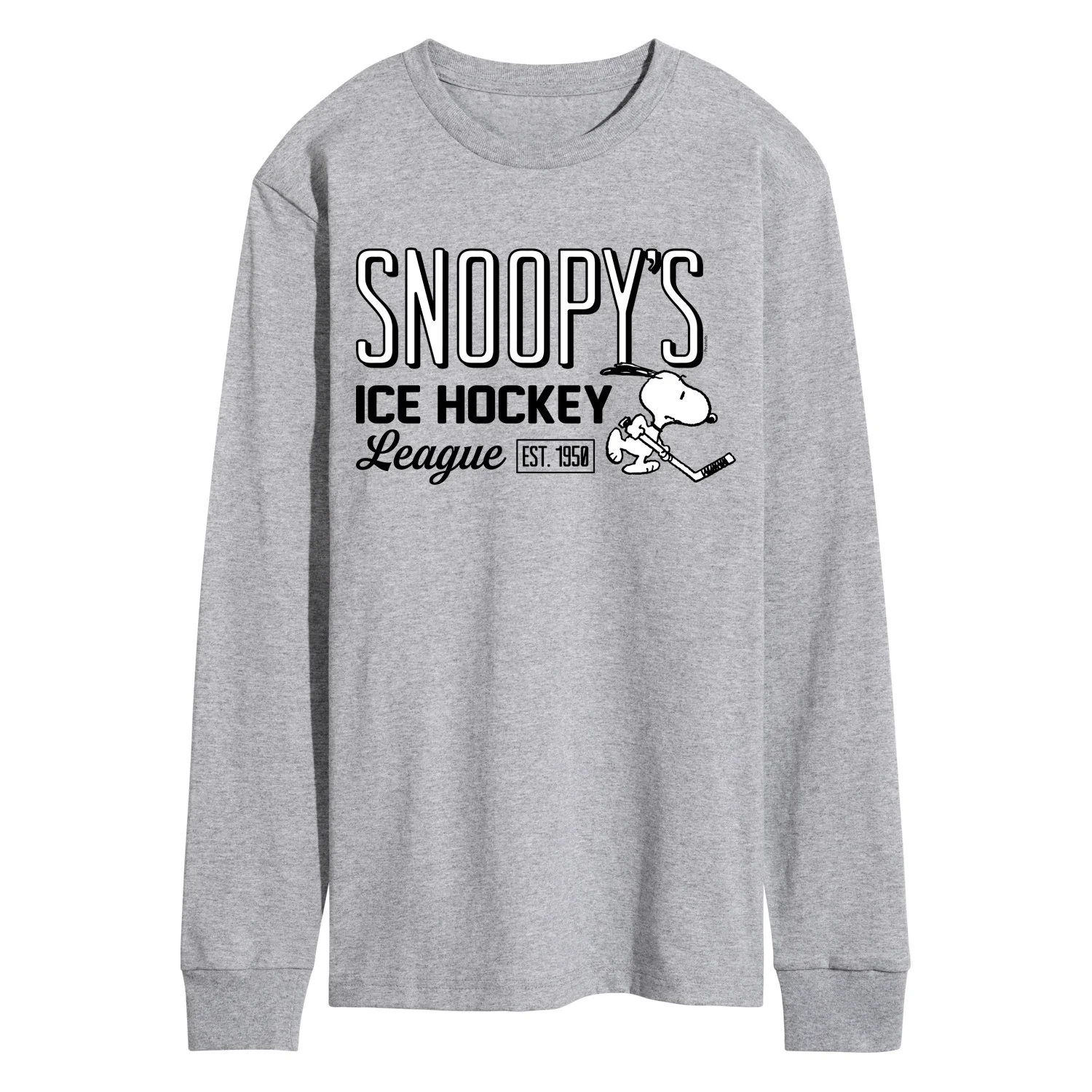 Peanuts - Snoopy's Ice Hockey League - Men's Long Sleeve Graphic T-Shirt