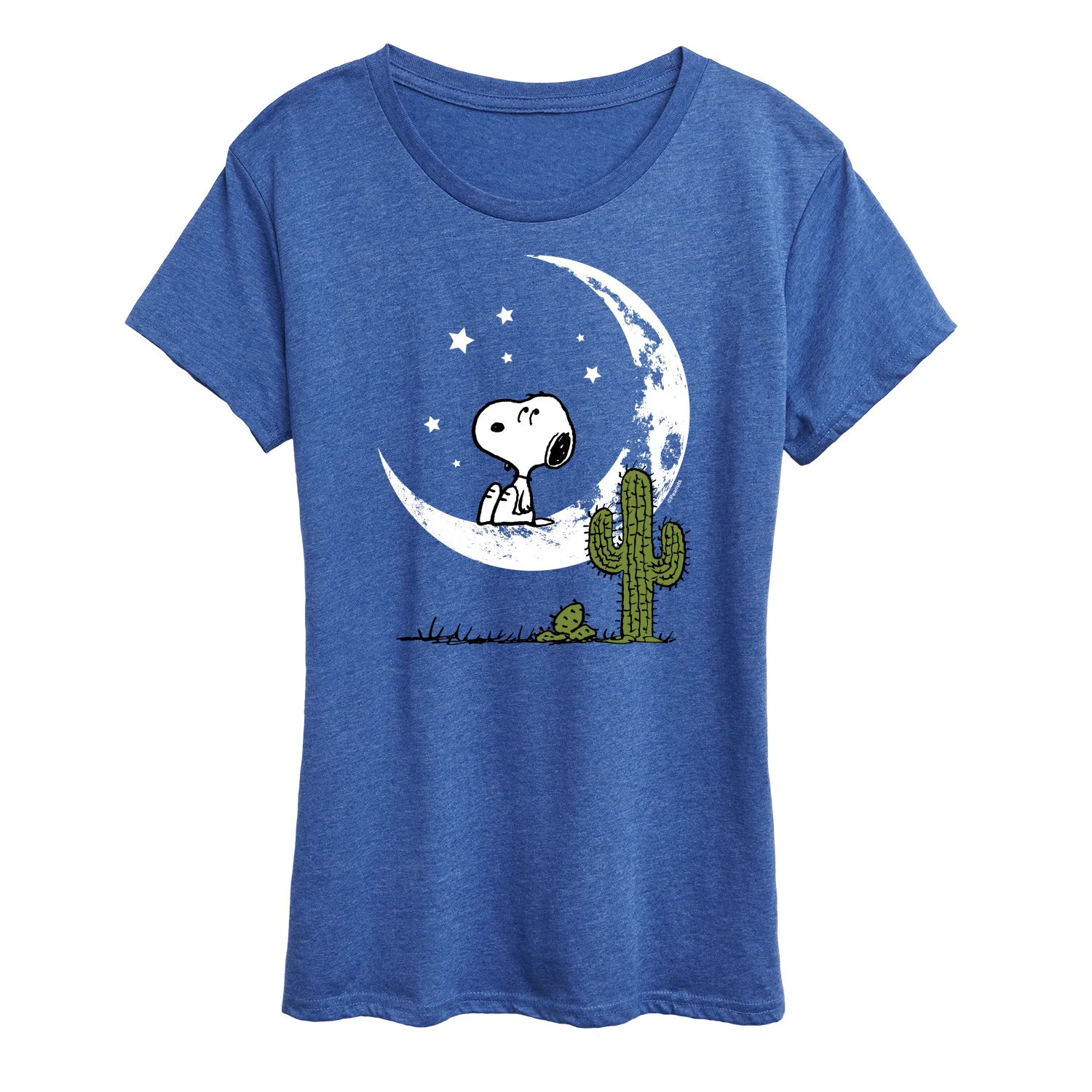 Peanuts - Snoopy Desert On Moon - Women's Short Sleeve Graphic T-Shirt - Image 4