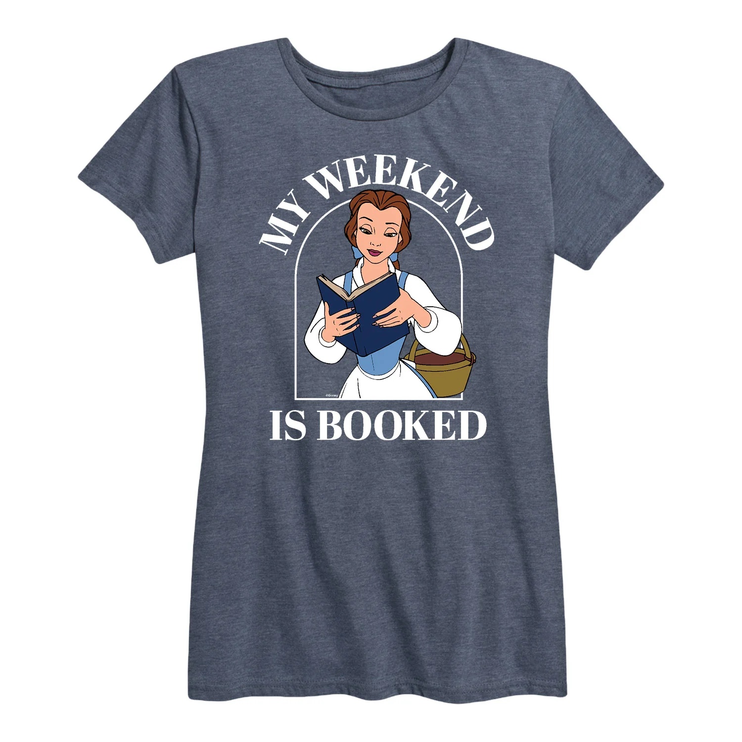 Disney Princess - Belle My Weekend Is Booked - Women's Short Sleeve Graphic T-Shirt - Image 2