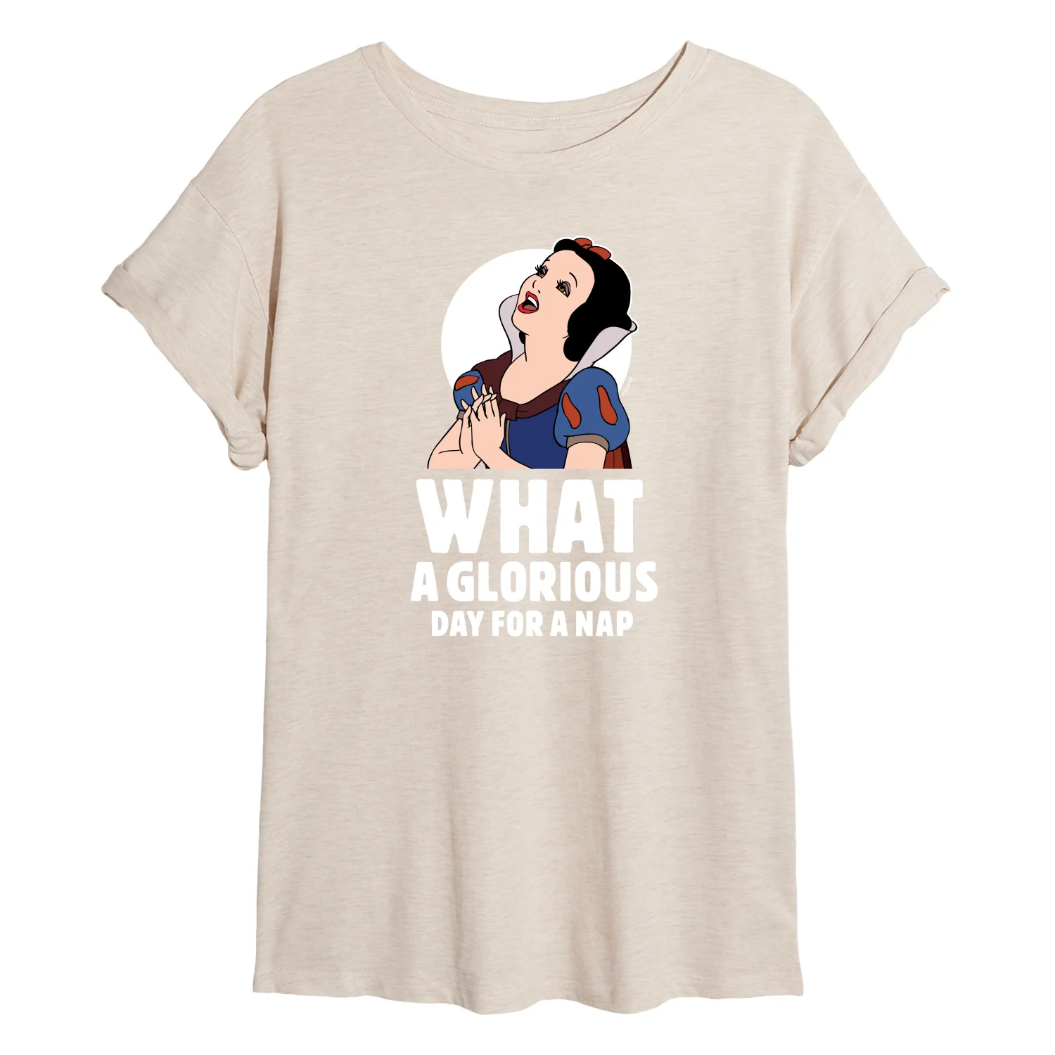 Disney Snow White & The Seven Dwarfs - What A Glorious Day for a Nap - Women's Oversized T-Shirt