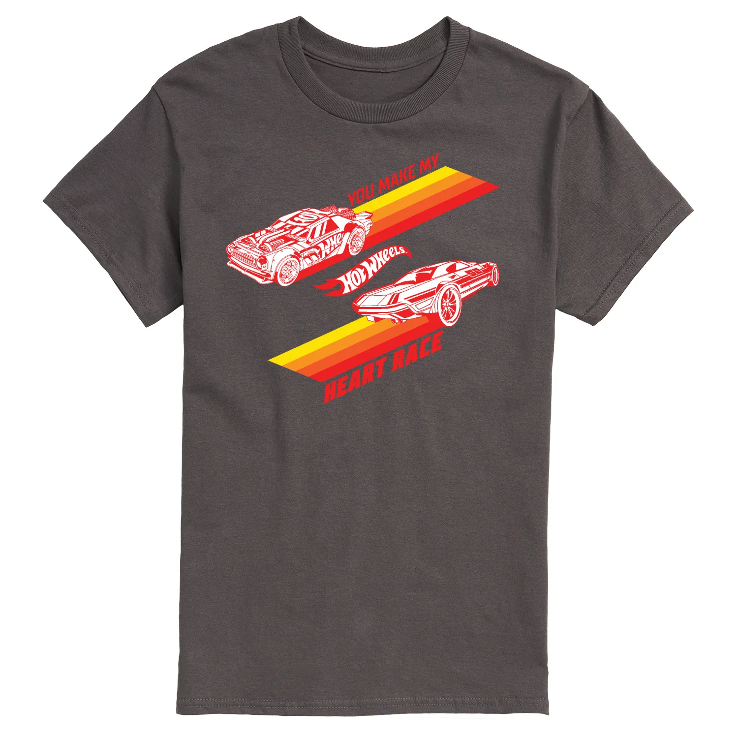 Hot Wheels - Valentine's You Make My Heart Race - Men's Short Sleeve Graphic T-Shirt - Image 4
