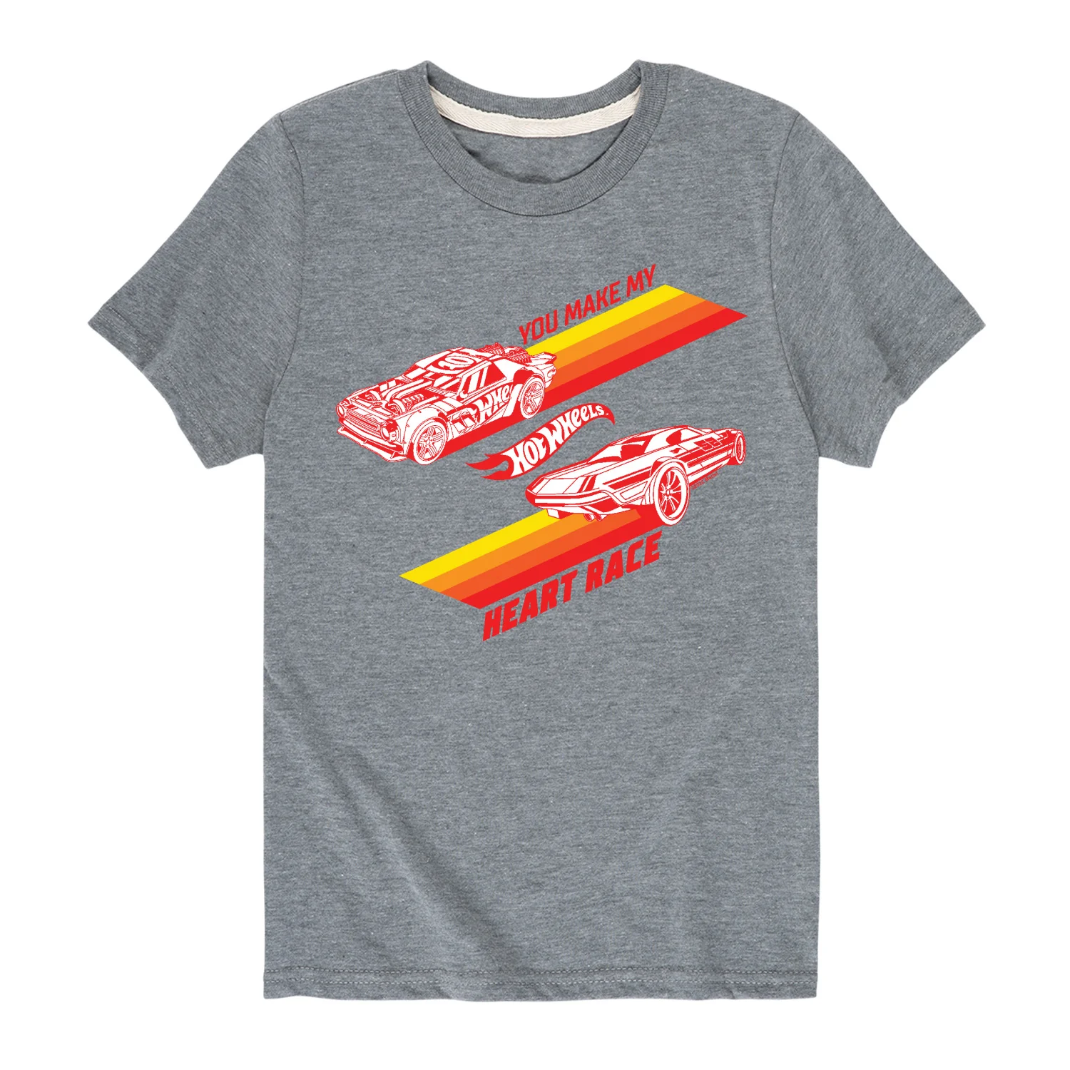 Hot Wheels - Valentine's You Make My Heart Race - Toddler And Youth Short Sleeve Graphic T-Shirt - Image 4