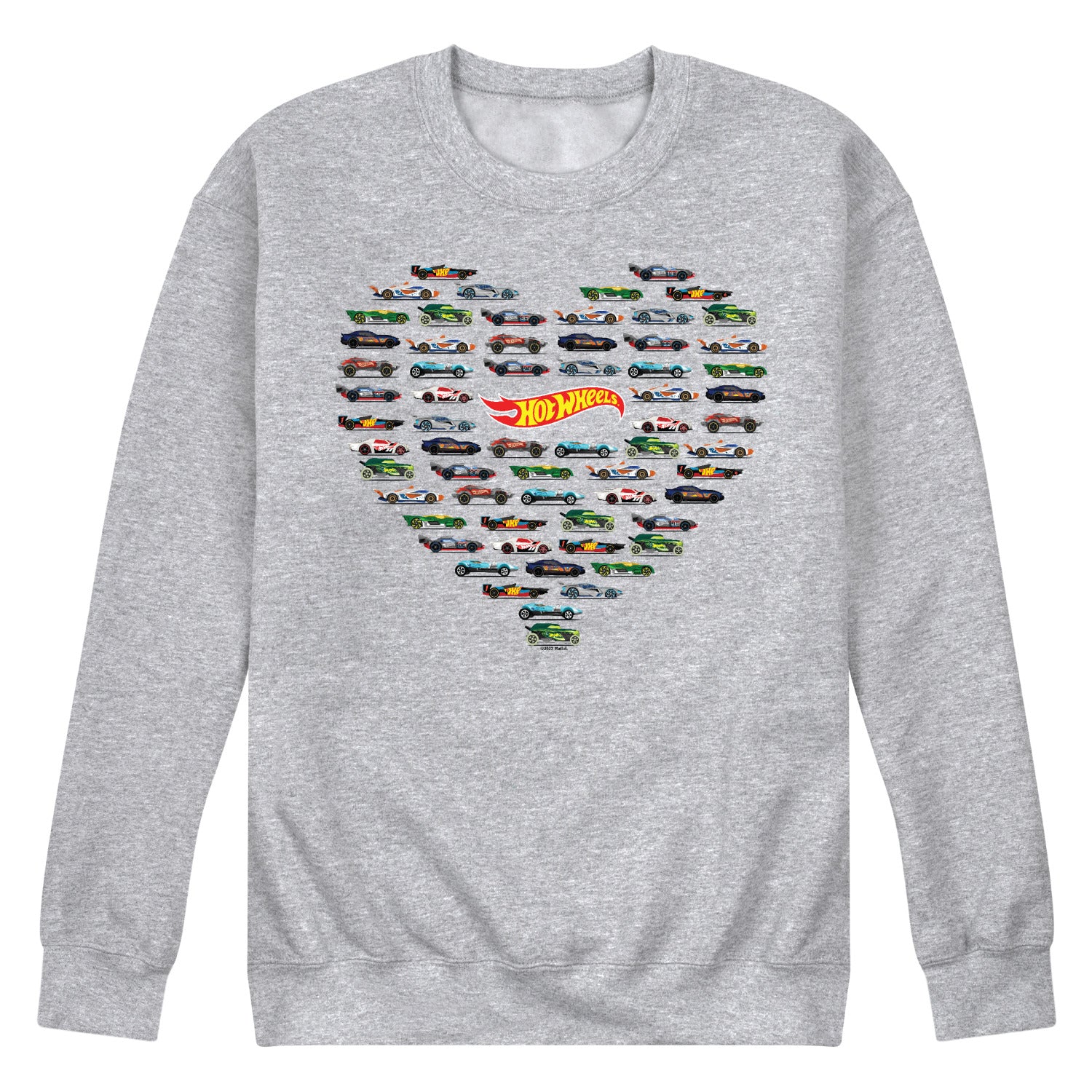 Hot Wheels - Valentine's Hot Wheels Heart - Men's Crew Neck Fleece Pullover